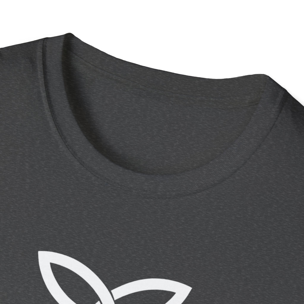 White Frankish Cross Graphic Softstyle Cotton T-Shirt