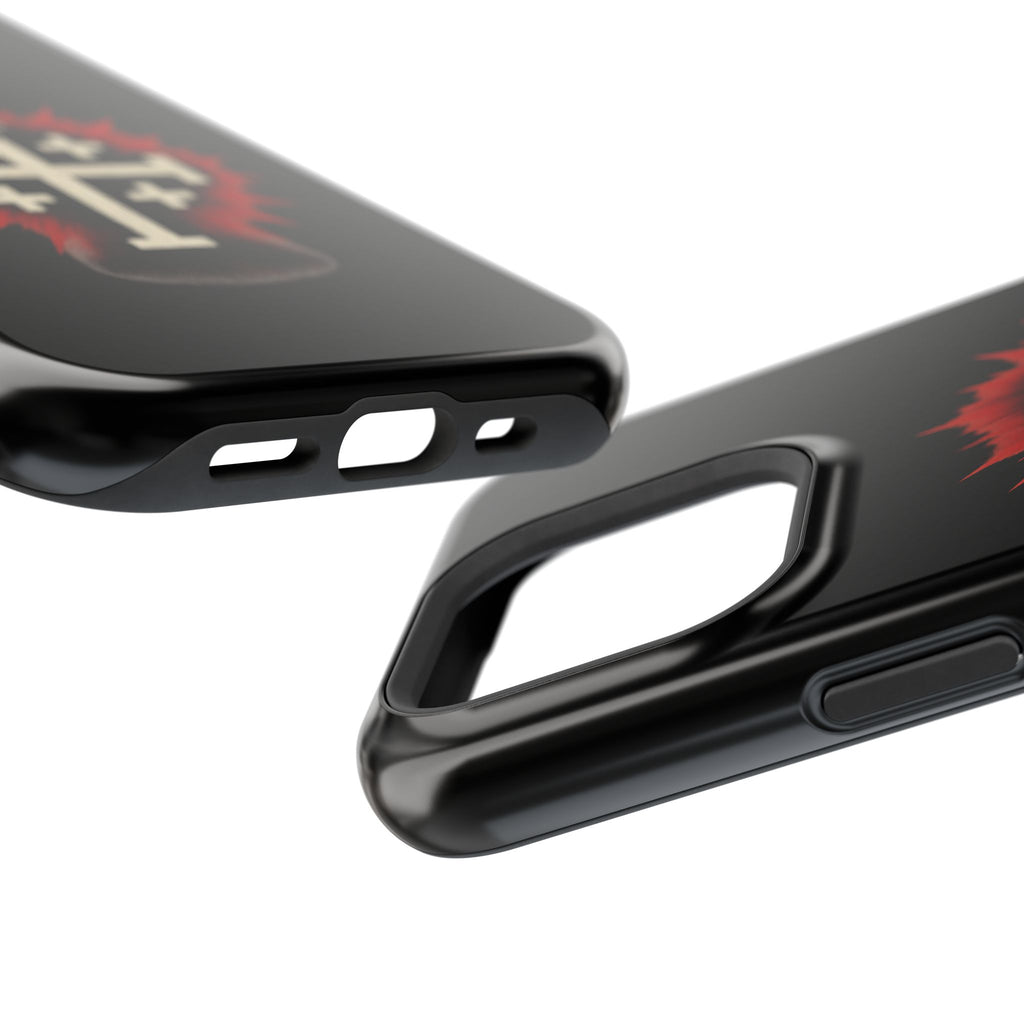 Cross Graphic Impact-Resistant Magnetic Phone Case