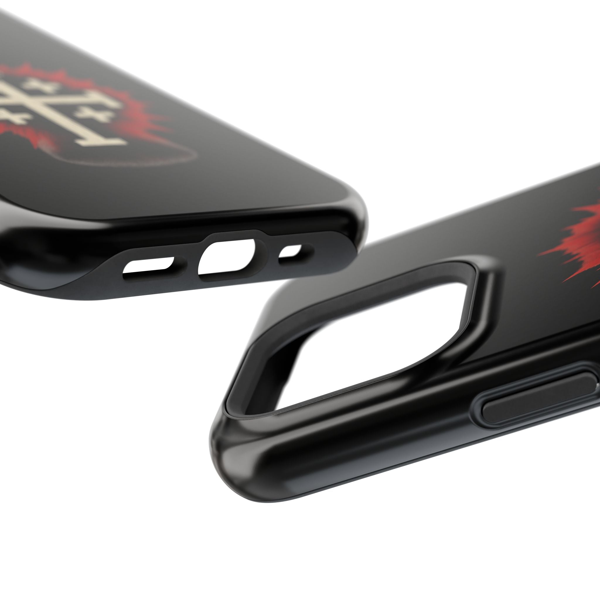 Cross Graphic Impact-Resistant Magnetic Phone Case