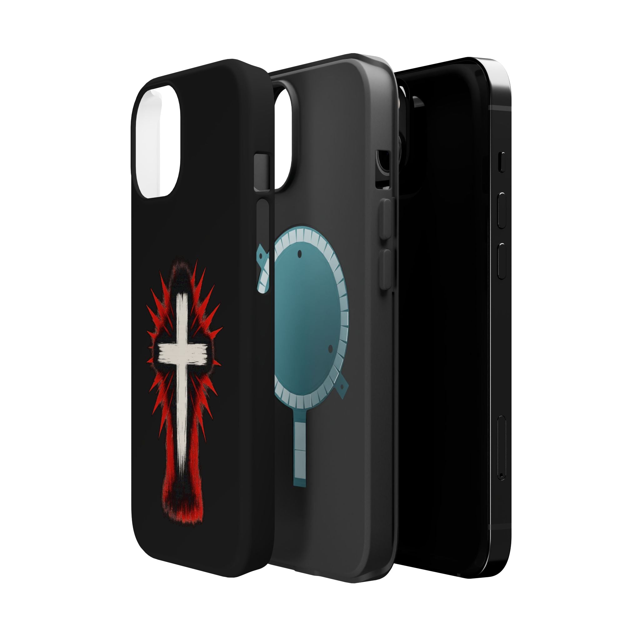 Crucifix Magnetic Impact Resistant Phone Case