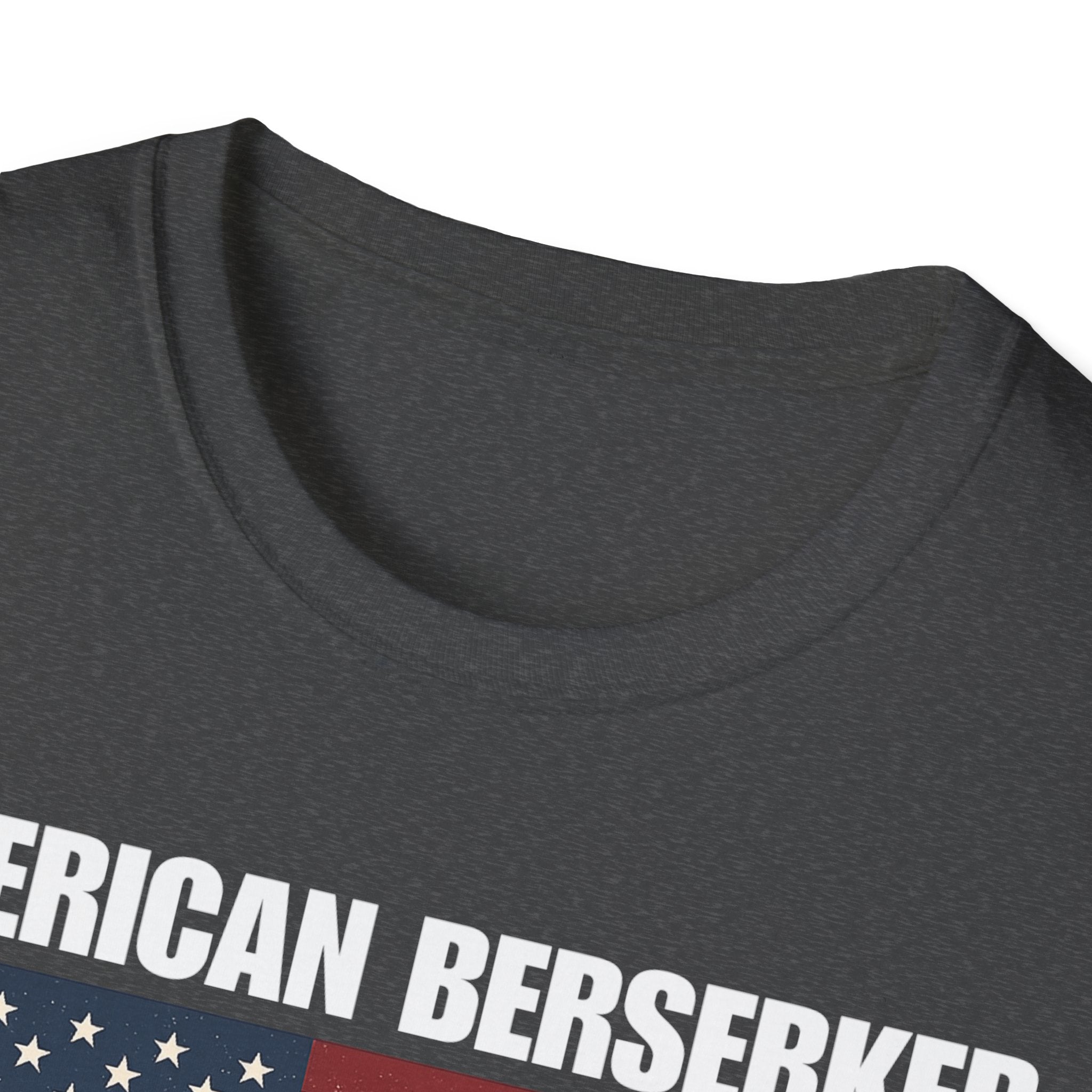 Bold American Berserker Graphic Softstyle Cotton T-Shirt