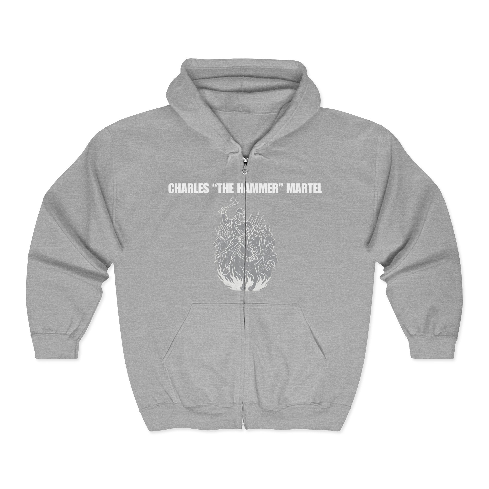 Charles "The Hammer" Martel Zip Up Hoodie Sweatshirt