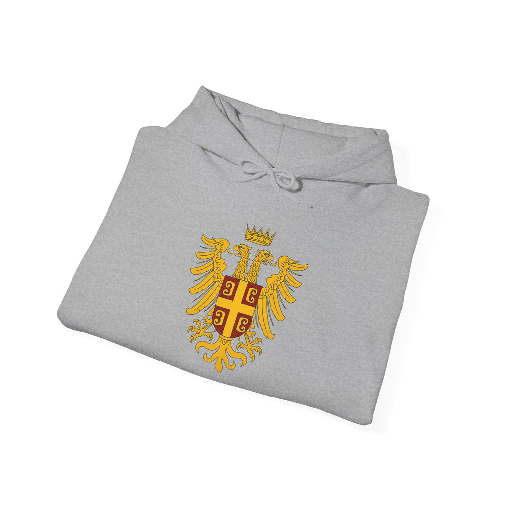 Byzantine Eagle Crest Graphic Pull Over Hoodie Sweatshirt