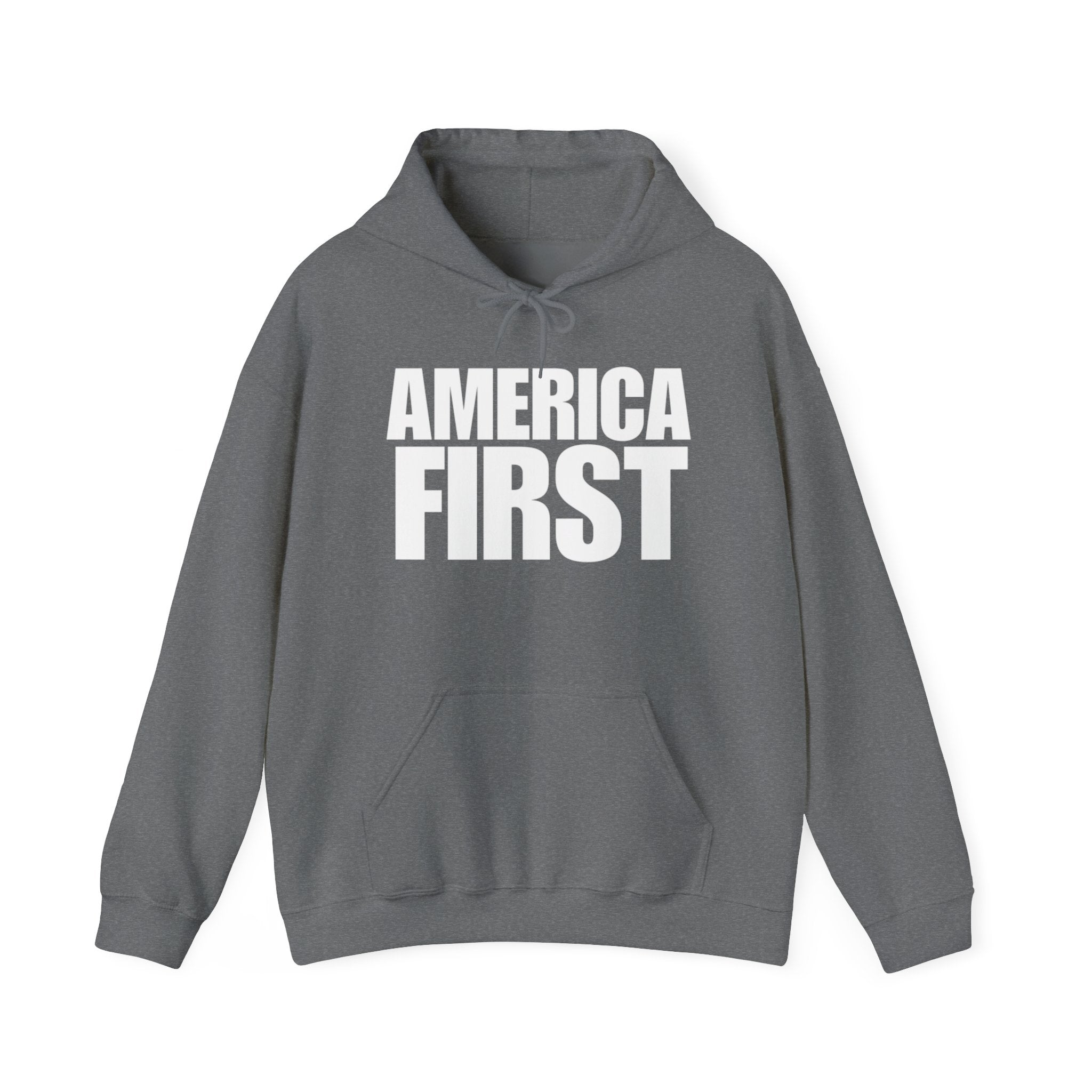America First Pull Over Hoodie Sweatshirt