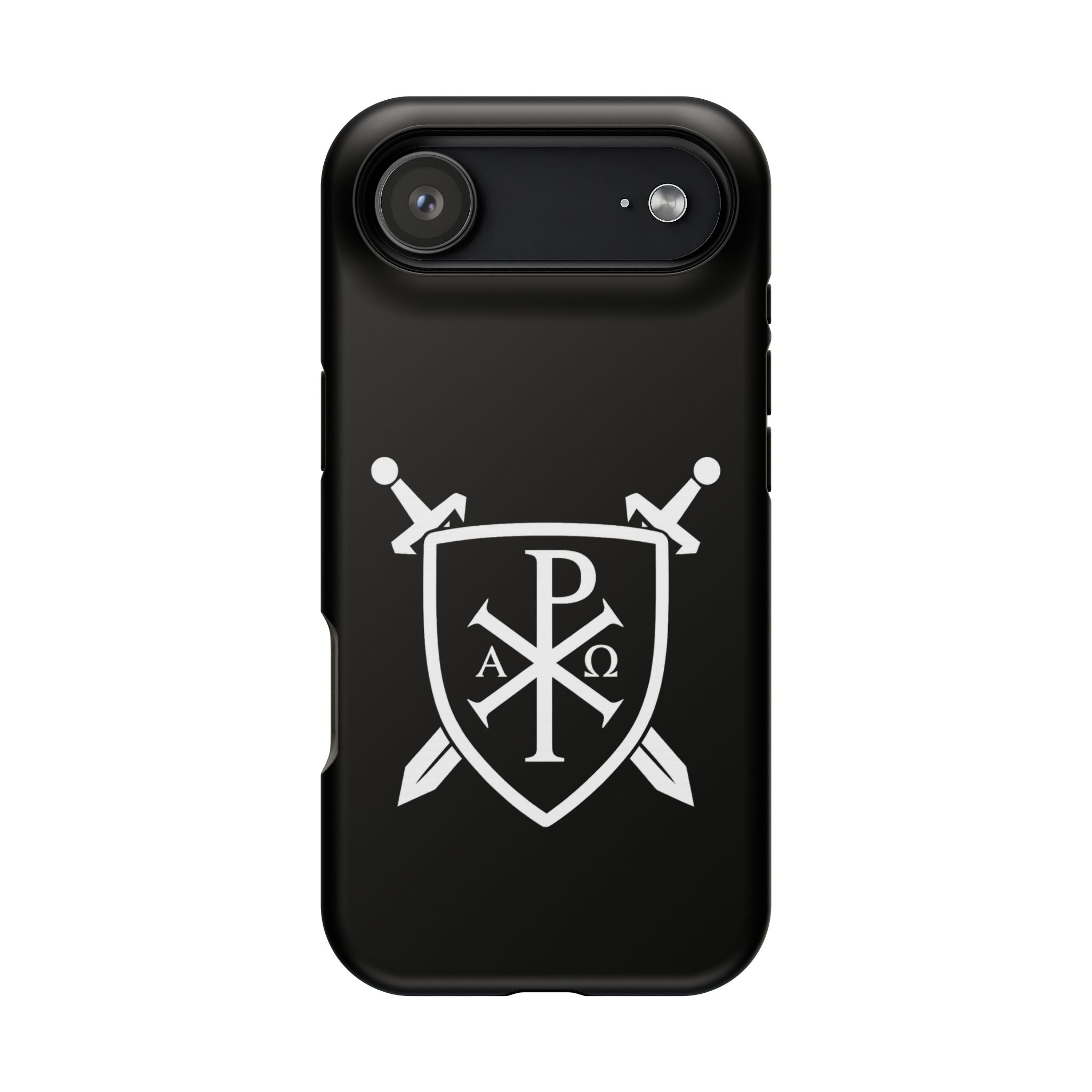 Swords and Shield Pi Chi Rho Graphic Design Magnetic Impact-Resistant Cases