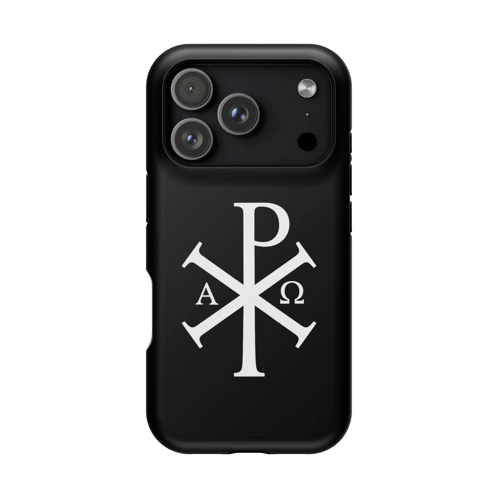 Pi Chi Rho White Design Magnetic Impact-Resistant Cases