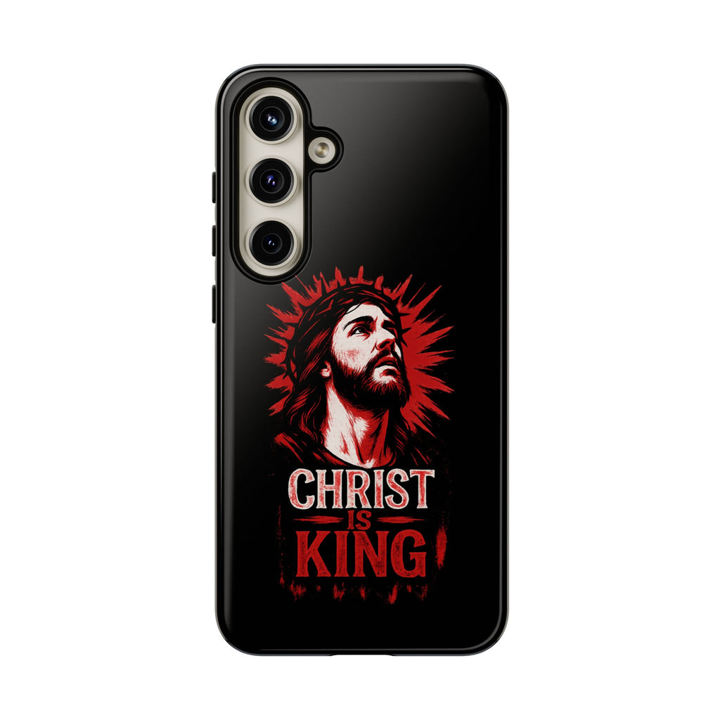 Christ is King Phone Case, Tough Phone Cover for Christian Faith