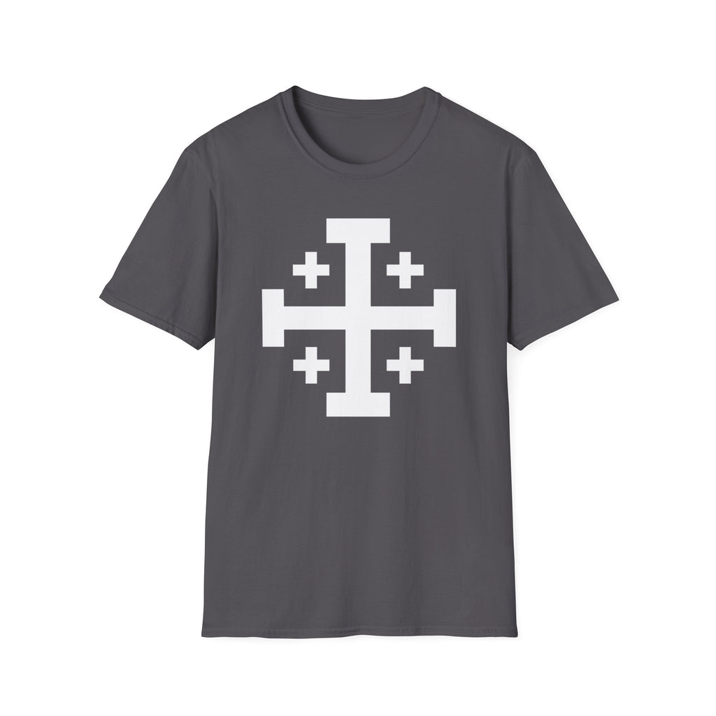 Cross of Jerusalem White Design Softstyle T-Shirt