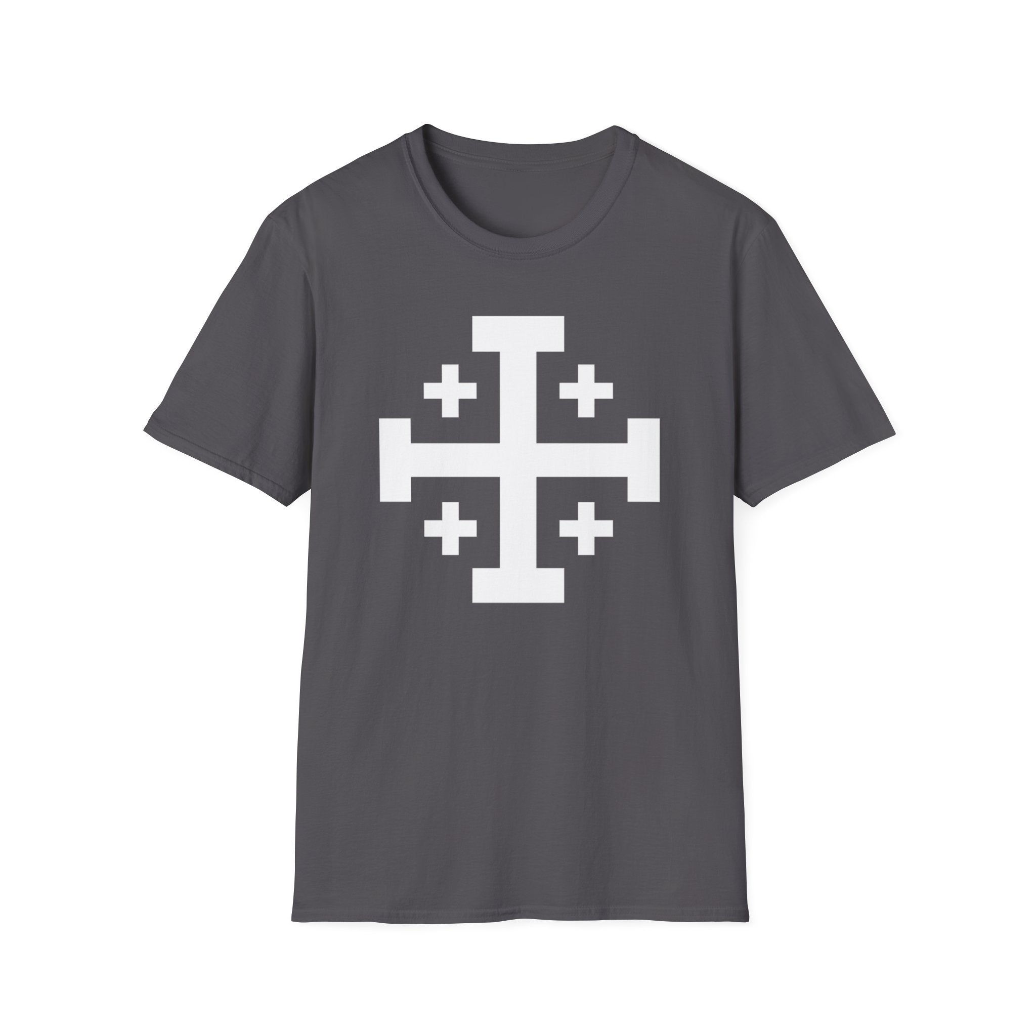 Cross of Jerusalem White Design Softstyle T-Shirt