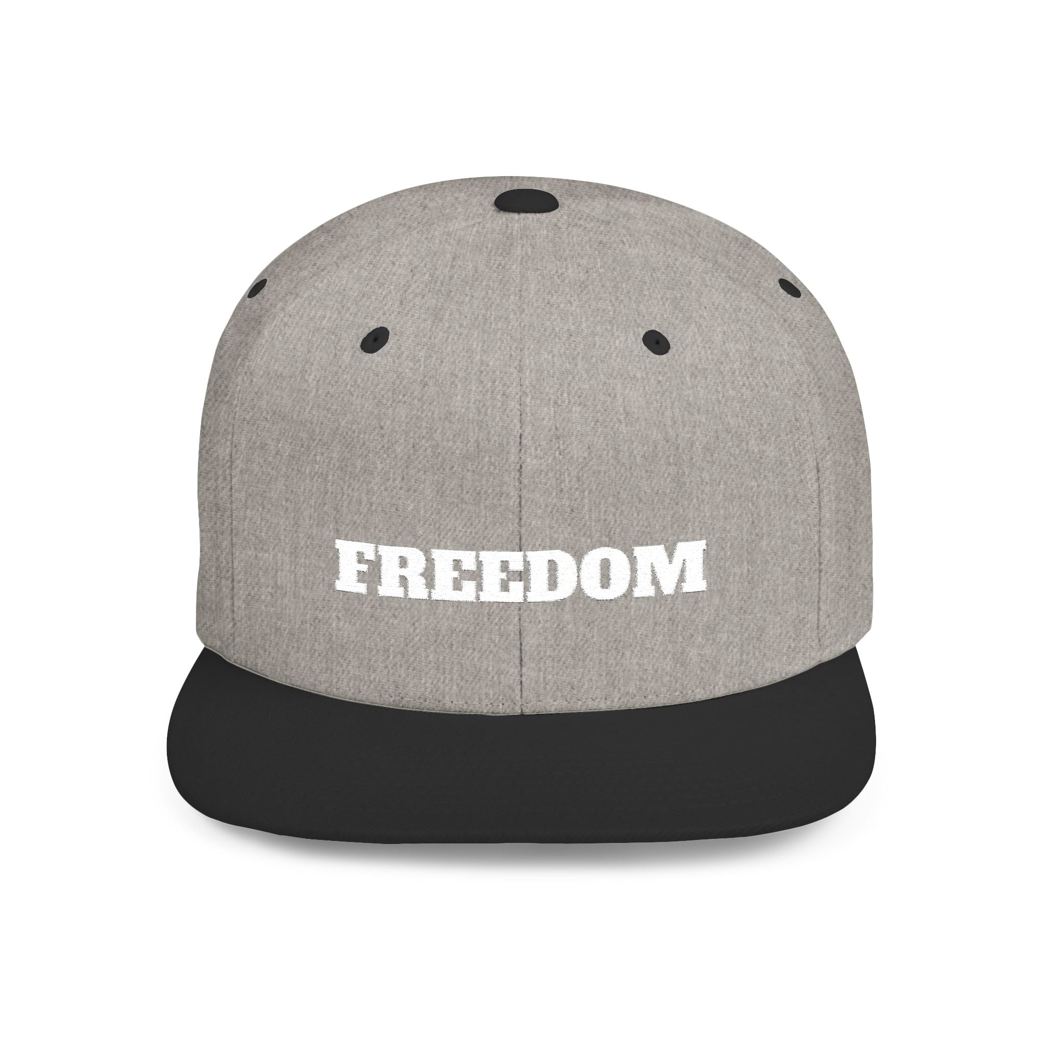 Freedom Flat Bill Snapback Cap, Freedom Adjustable Hat