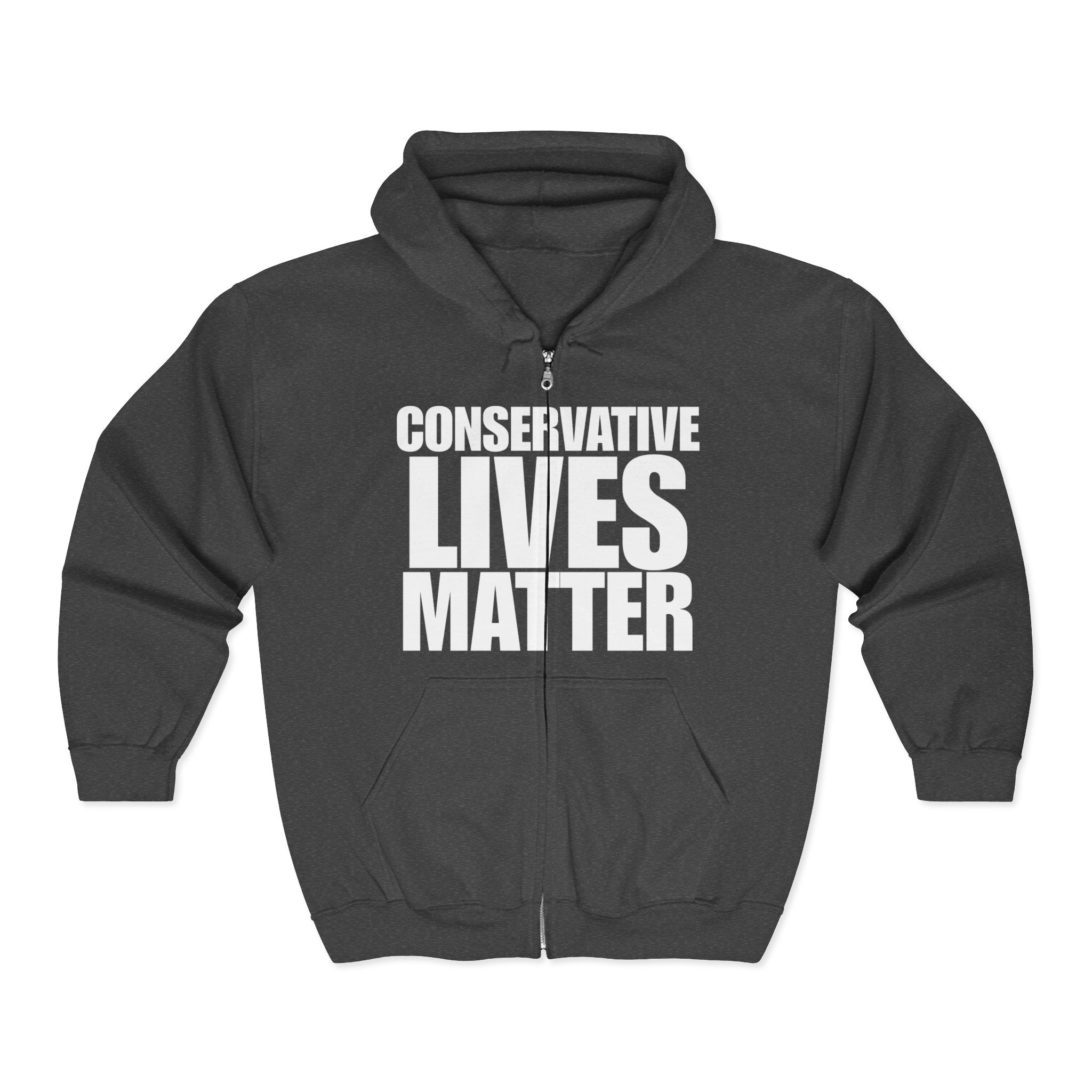 Conservative Lives Matter Full Zip Hoodie Sweatshirt