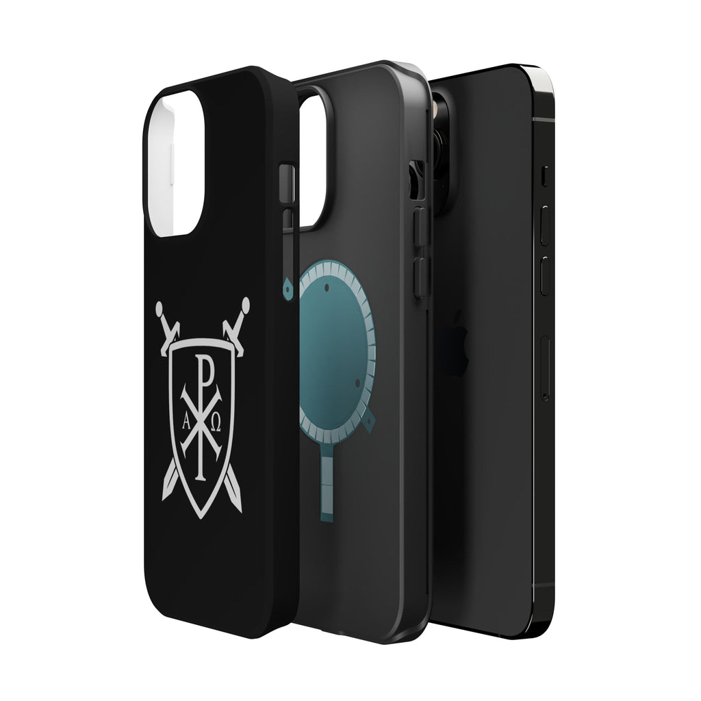 Swords and Shield Pi Chi Rho Graphic Design Magnetic Impact-Resistant Cases