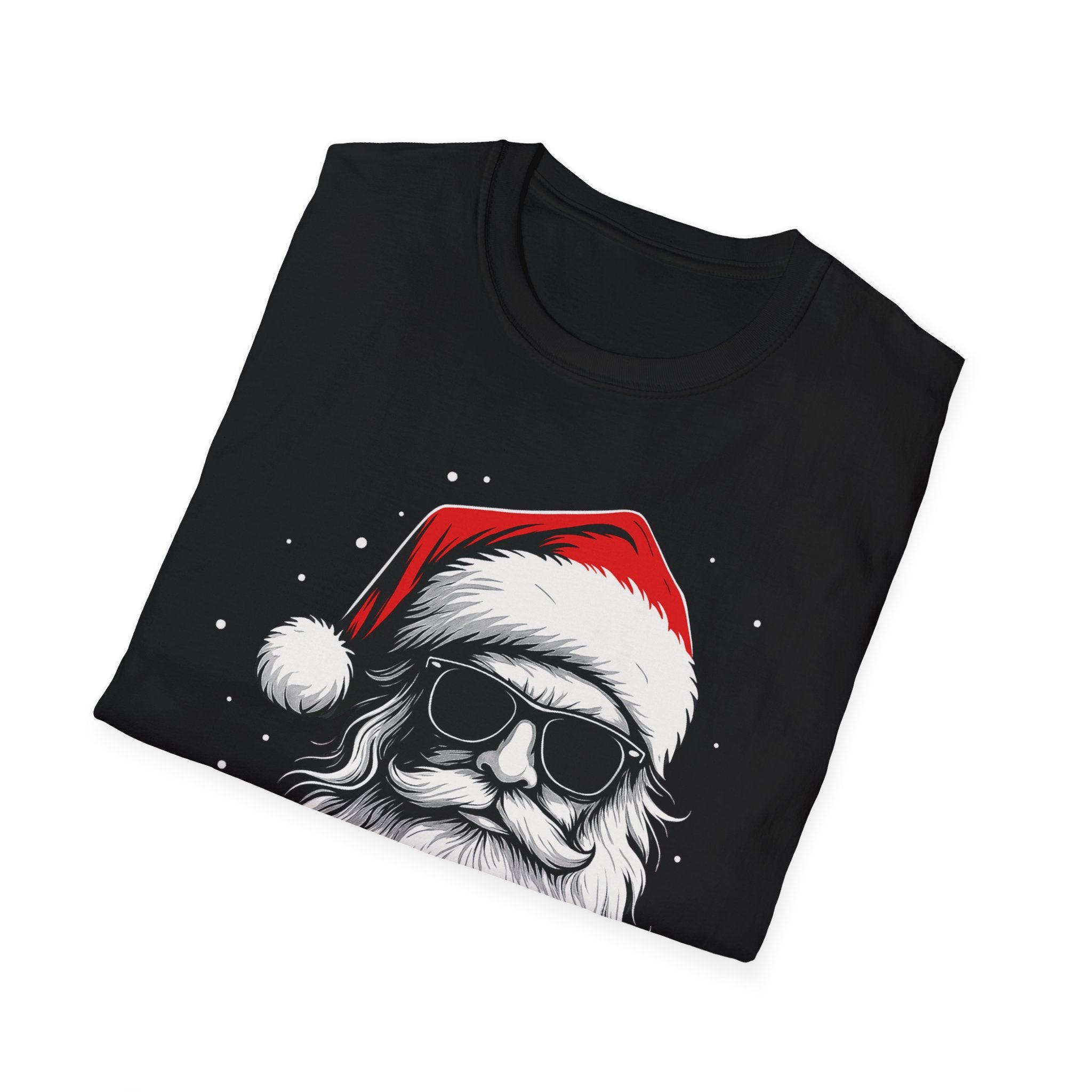 Santa with Sunglasses T-Shirt | Funny Christmas Tee | Cool Holiday Shirt