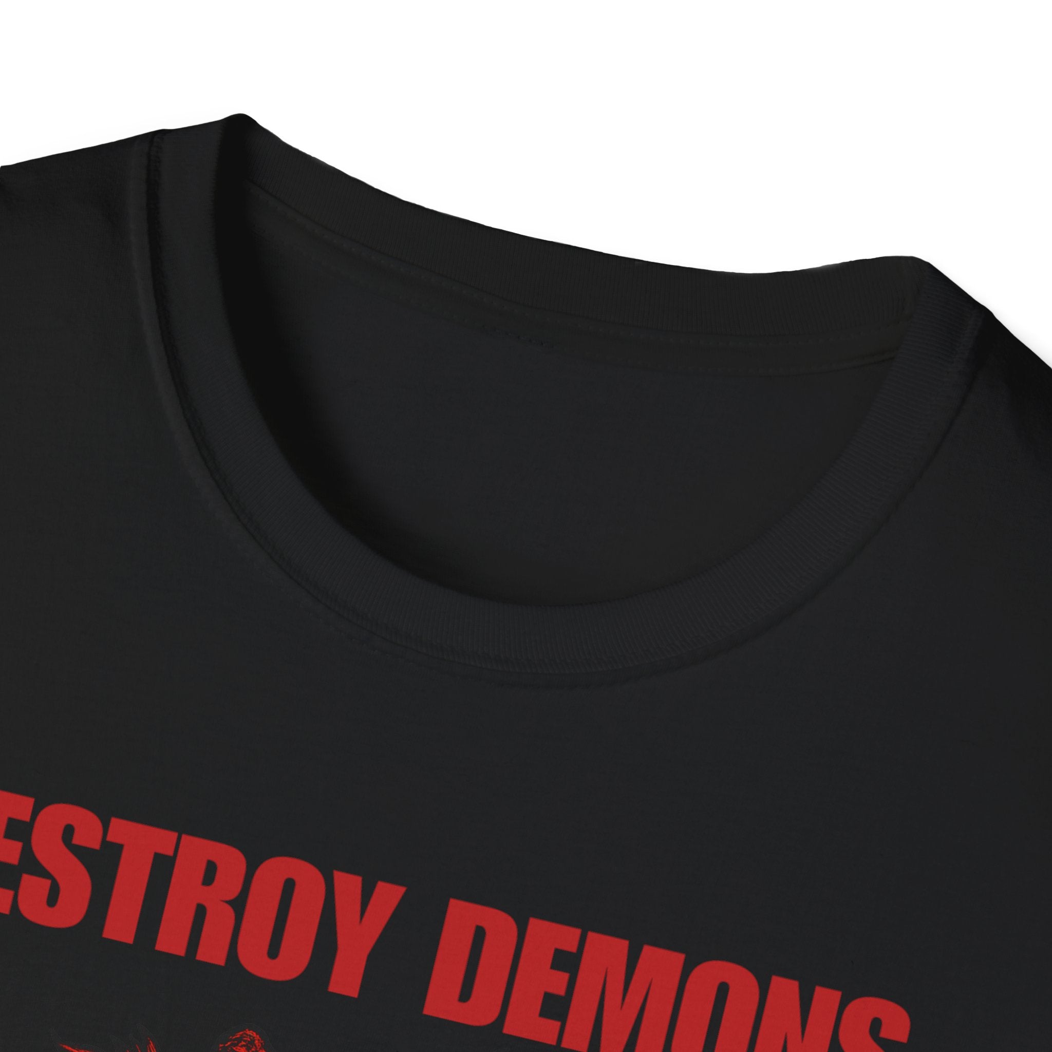 Destroy Demons Crusader Knight vs Dragon  Softstyle T-Shirt