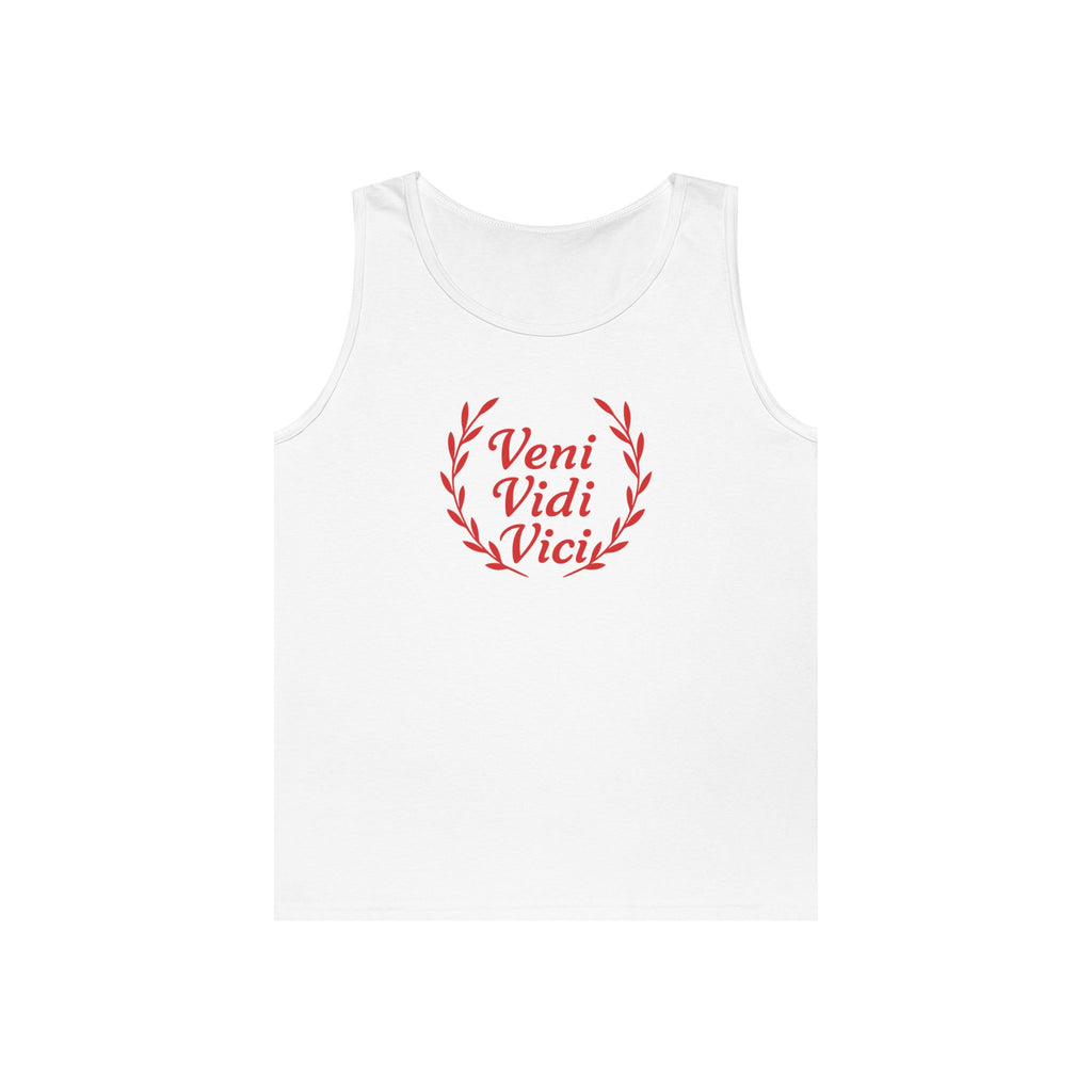 Veni Vidi Vici Light Red Design Unisex Heavy Cotton Tank Top