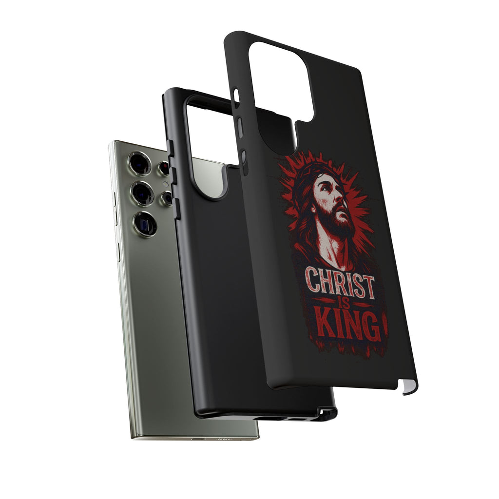 Christ is King Phone Case, Tough Phone Cover for Christian Faith