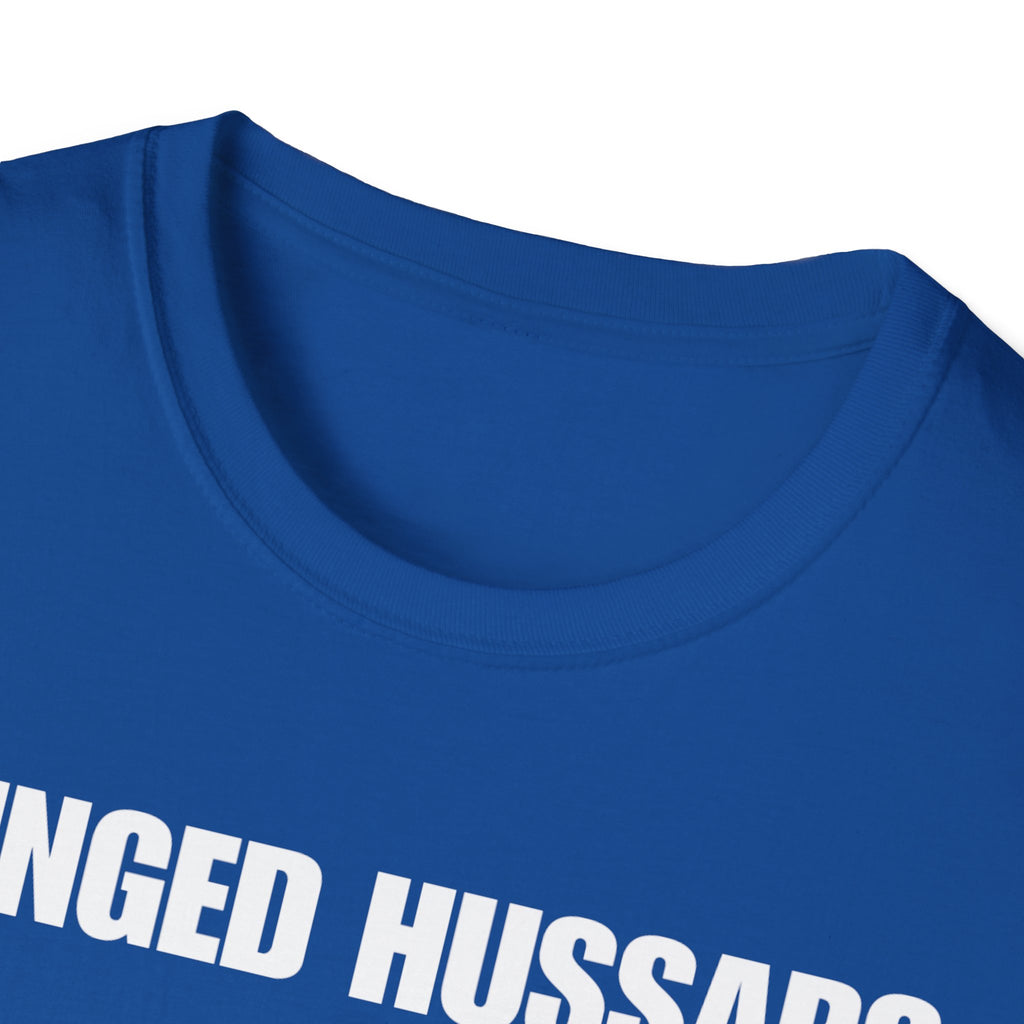 Winged Hussar White Design Softstyle Cotton T-Shirt