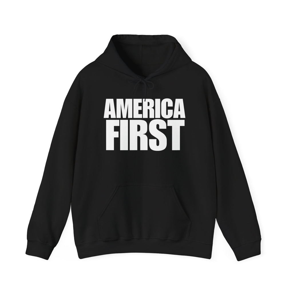 America First Pull Over Hoodie Sweatshirt