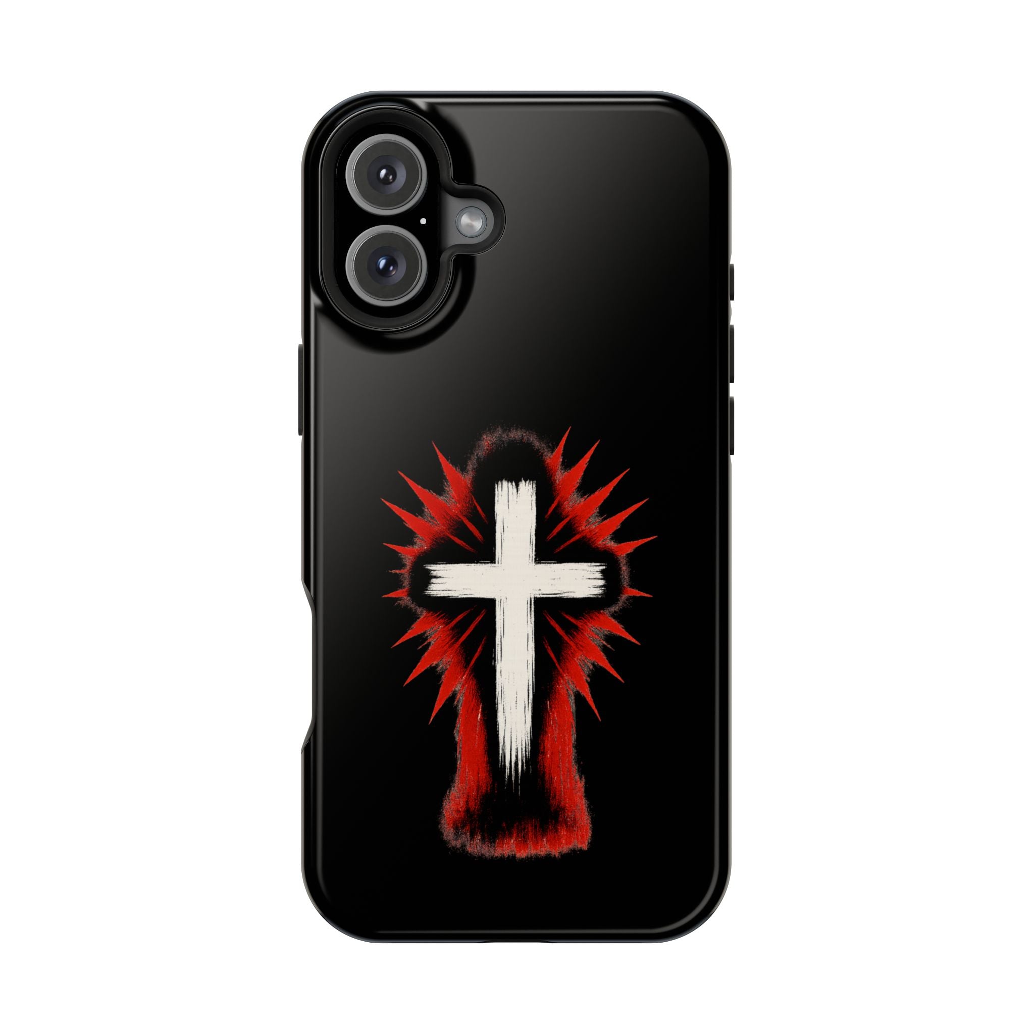 Crucifix Magnetic Impact Resistant Phone Case