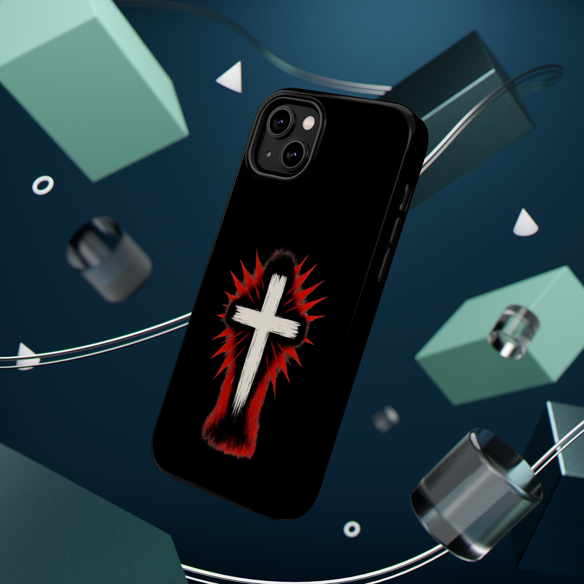 Crucifix Magnetic Impact Resistant Phone Case