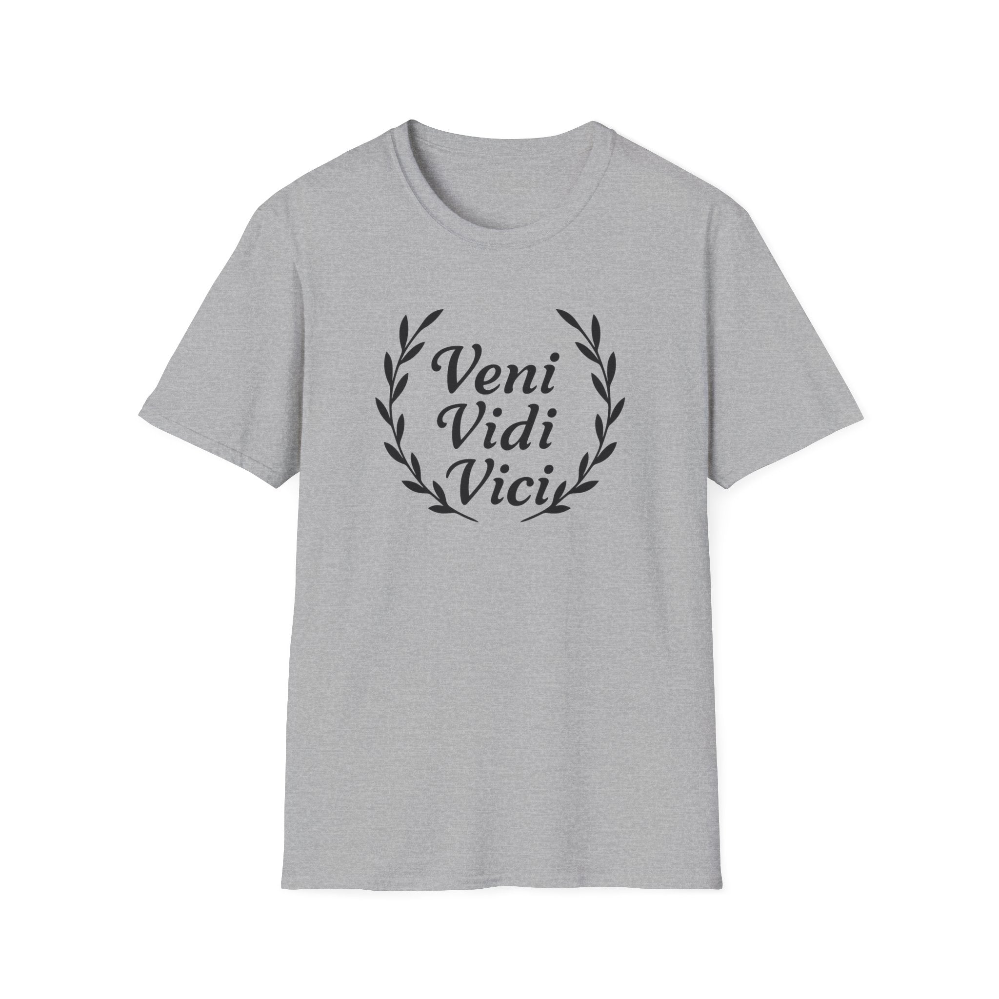 Veni Vidi Vici Black Design T-Shirt
