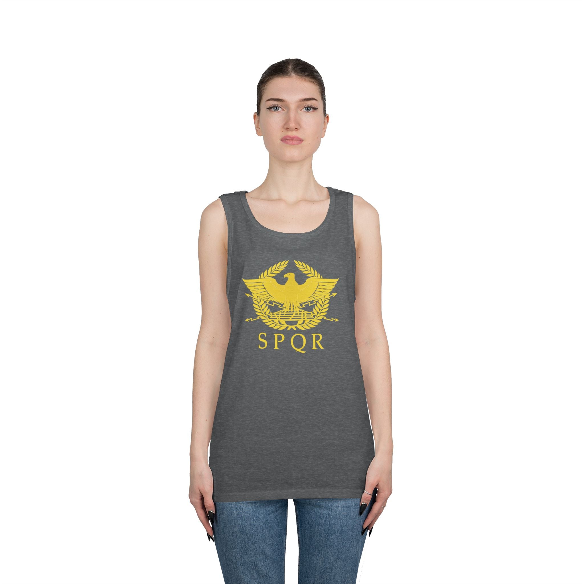 Roman Eagle SPQR Unisex Heavy Cotton Tank Top