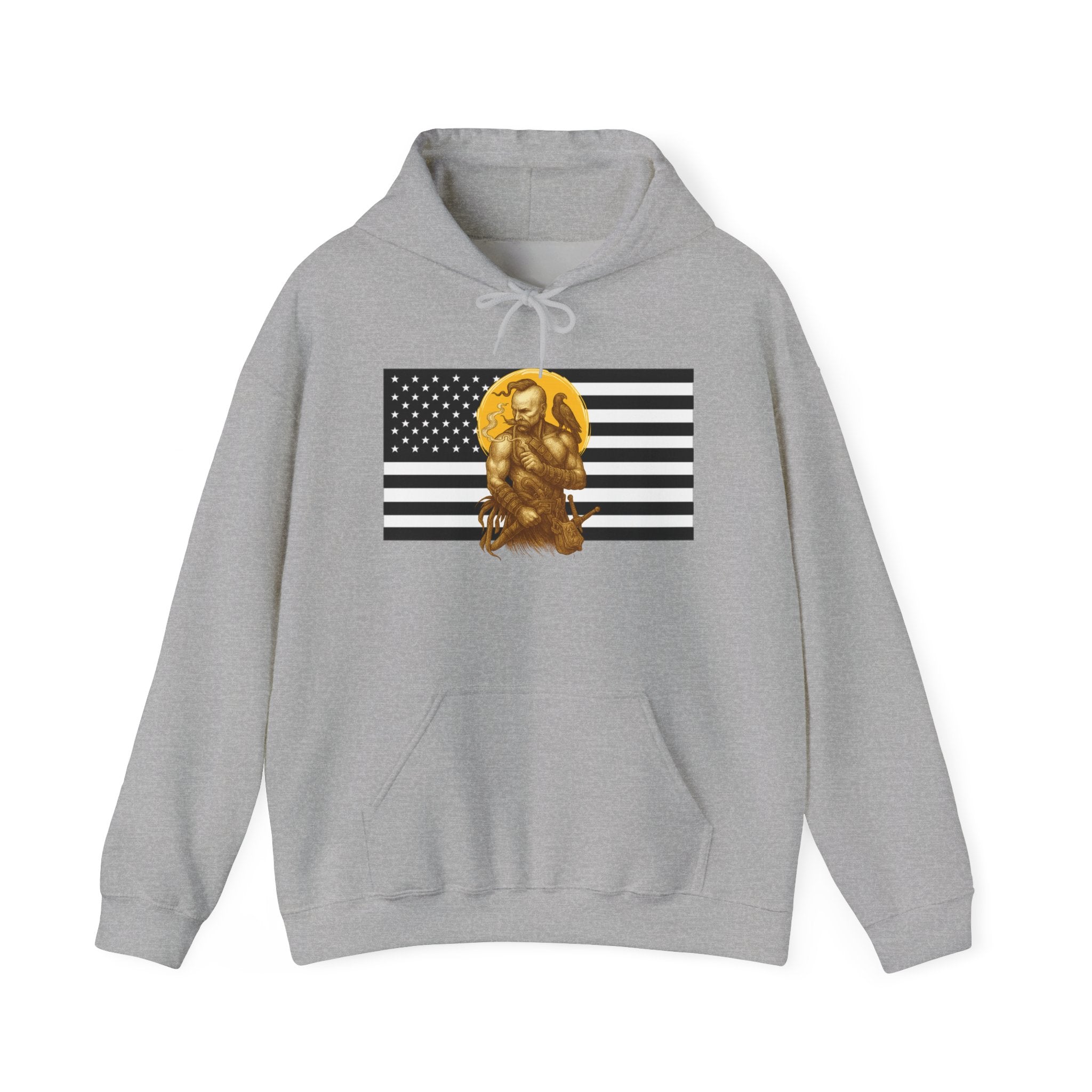 American Cossack Graphic Only Pull Over Hoodie Sweatshirt