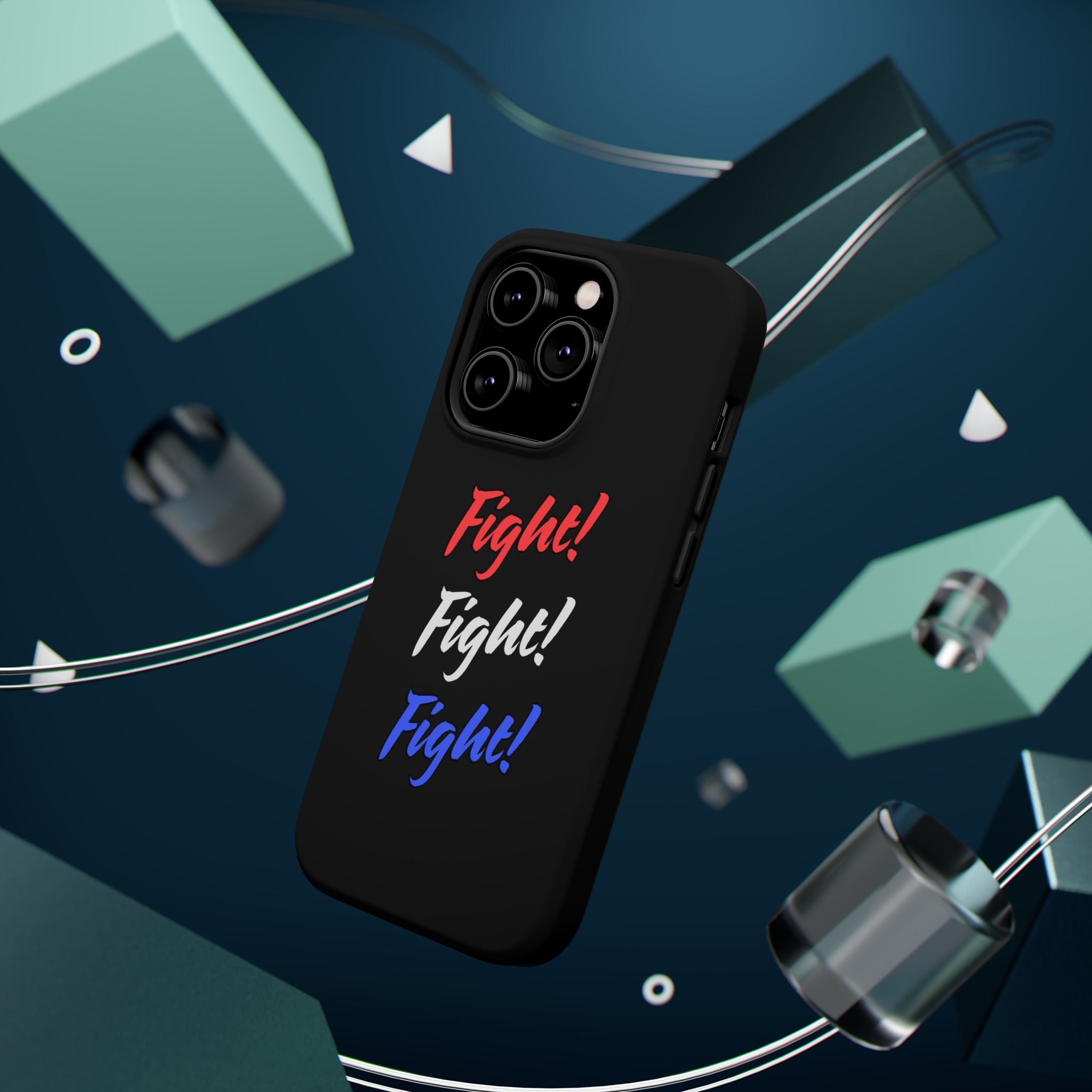 Magnetic Phone Cases, Motivational Phone Cover, Fight! Fight! Fight! Case, Personalized Phone Accessory, Unique Gift for Fighters