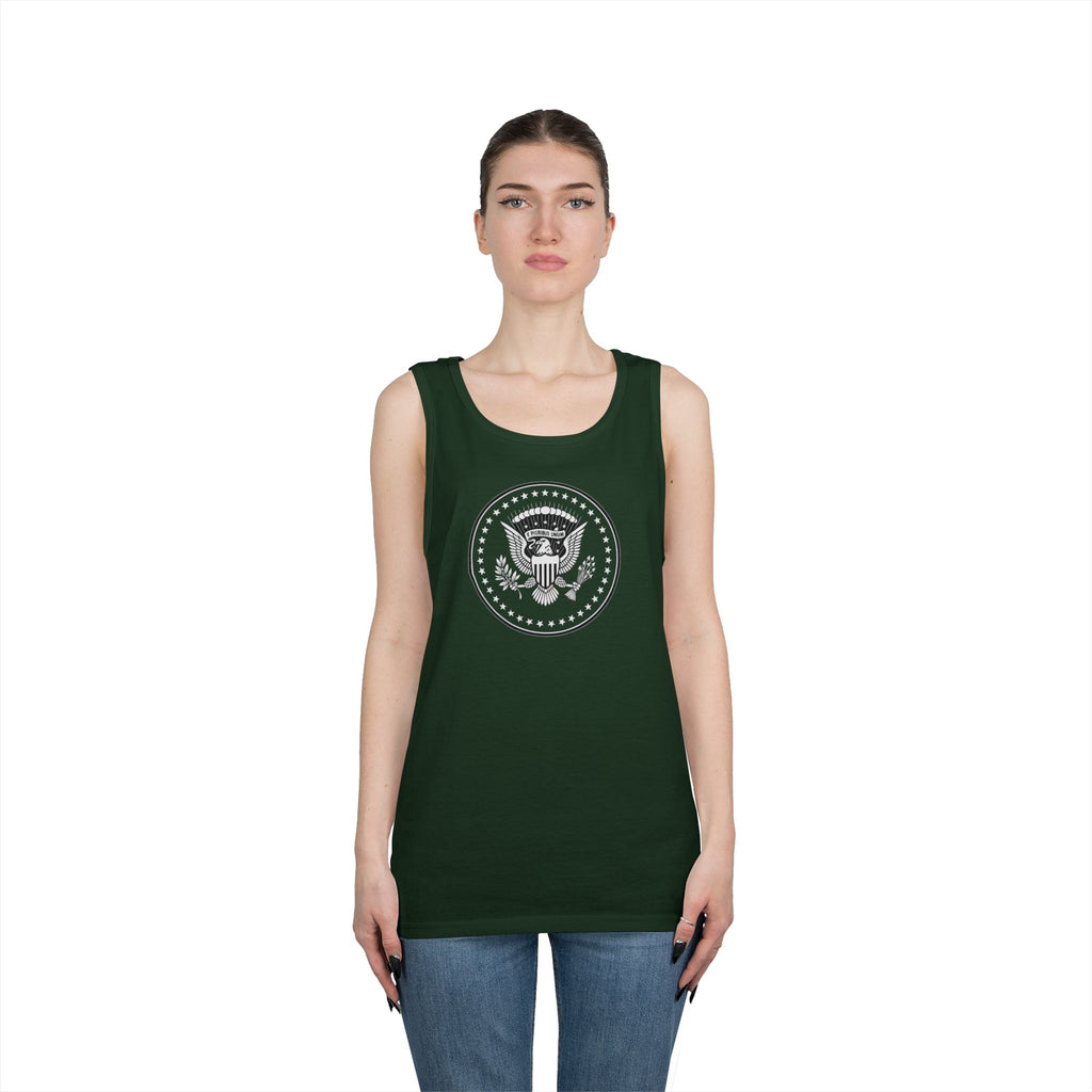 American Eagle Presidential Seal Transparent Design Unisex Heavy Cotton Tank Top