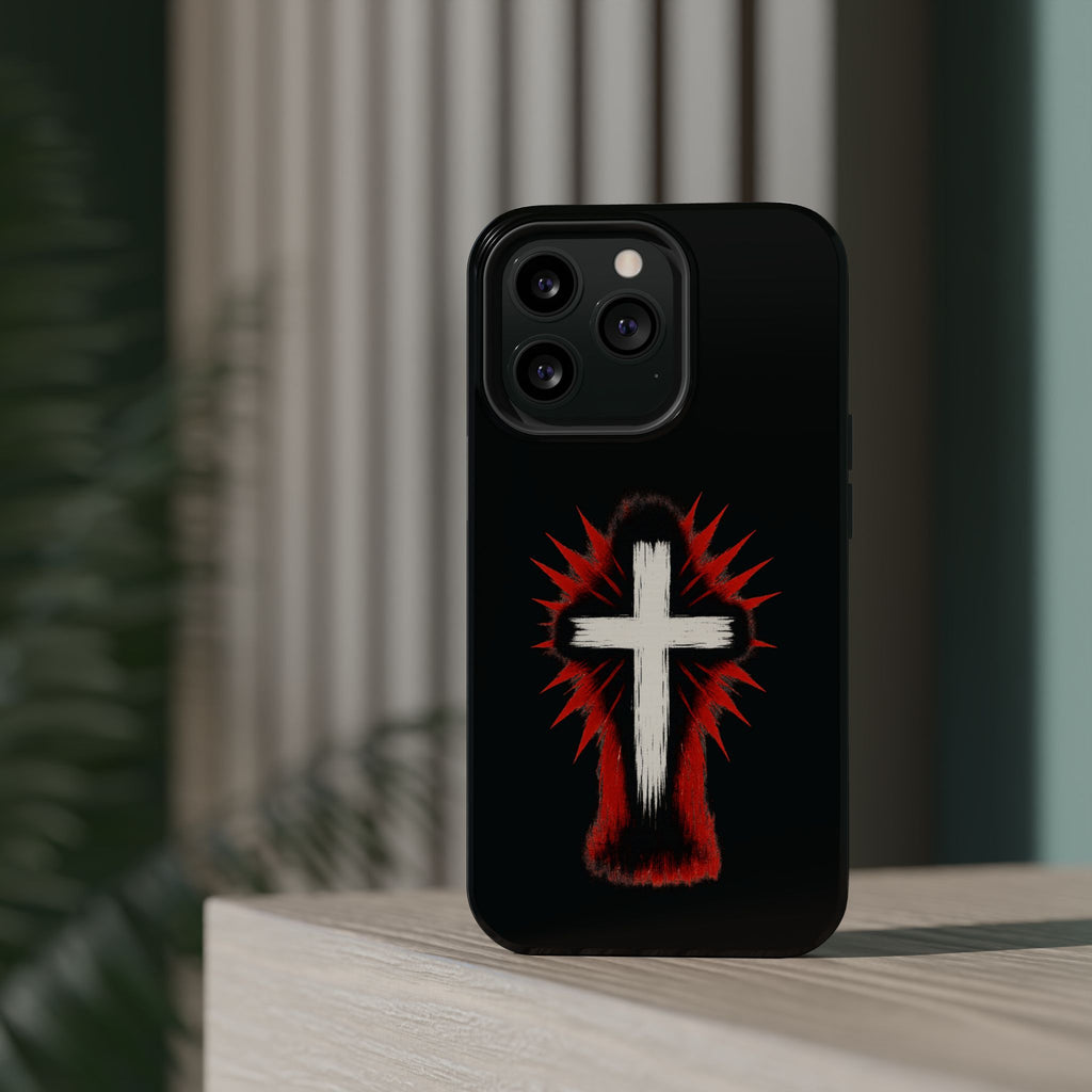 Crucifix Magnetic Impact Resistant Phone Case