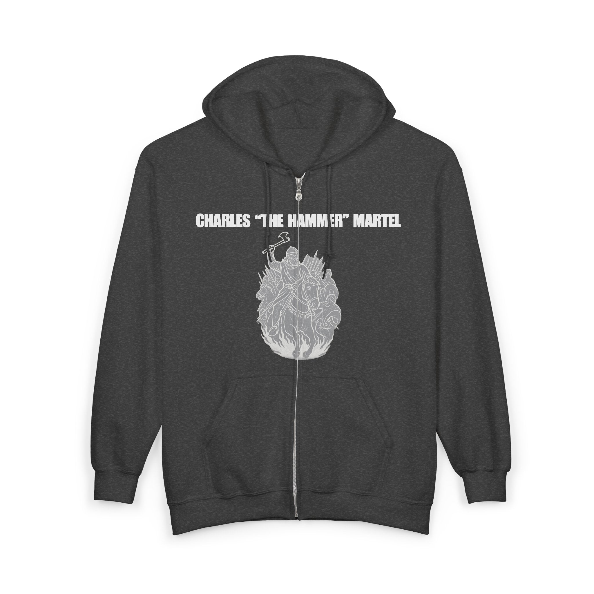 Charles "The Hammer" Martel Zip Up Hoodie Sweatshirt