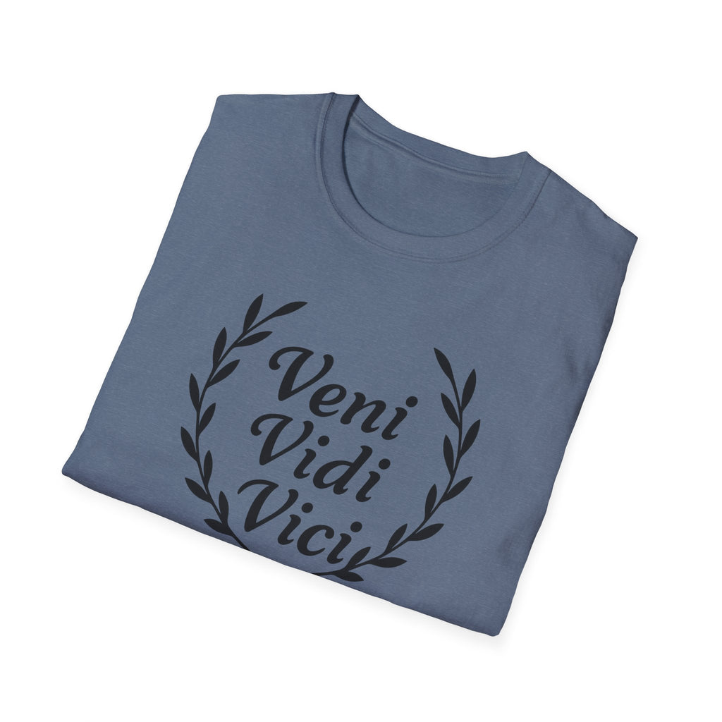 Veni Vidi Vici Black Design T-Shirt