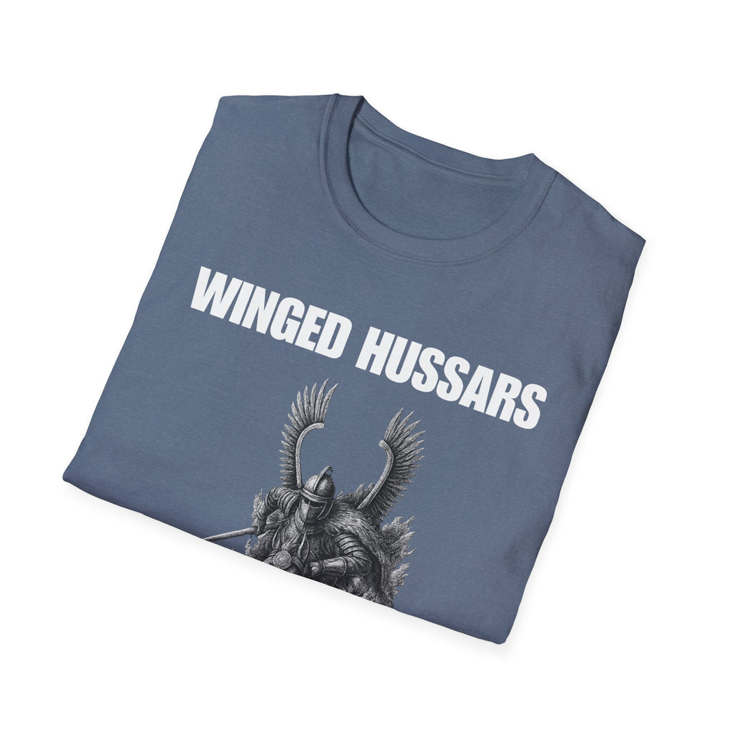 Winged Hussar White Design Softstyle Cotton T-Shirt