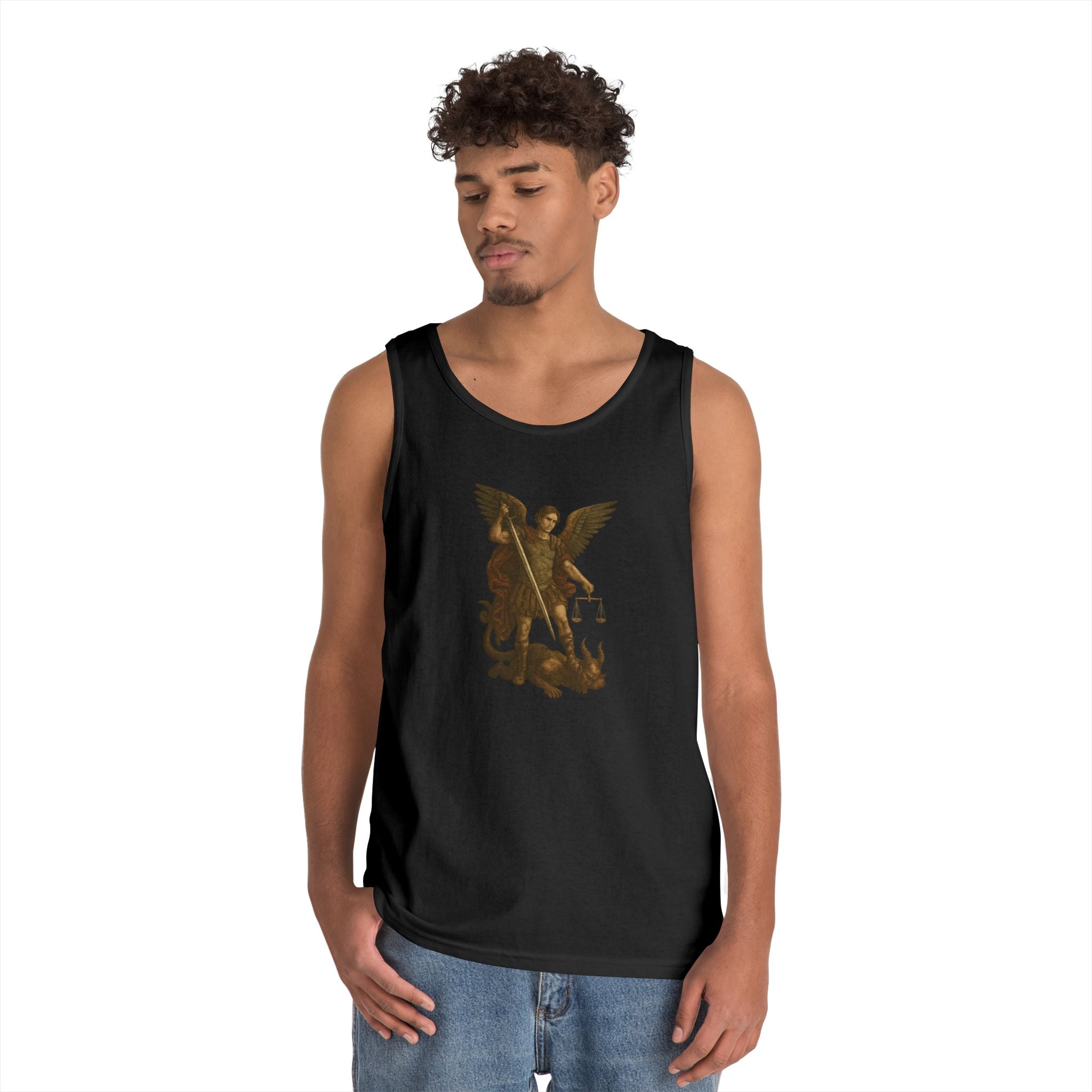 Michael The Arch Angel (No Text) Heavy Cotton Tank Top