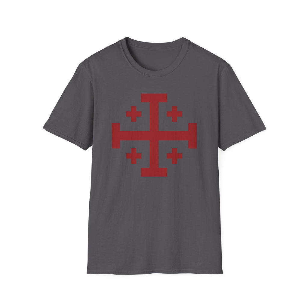 Cross of Jerusalem Red Design Softstyle T-Shirt