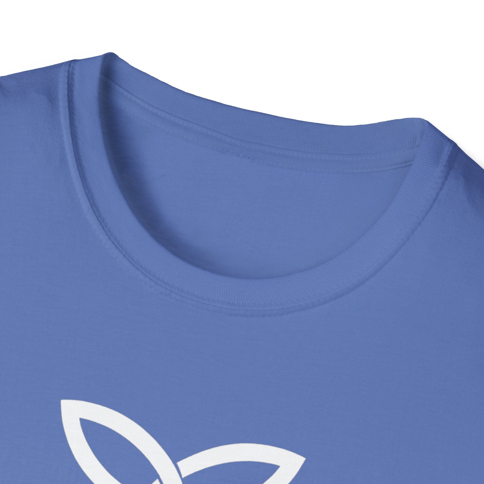 White Frankish Cross Graphic Softstyle Cotton T-Shirt