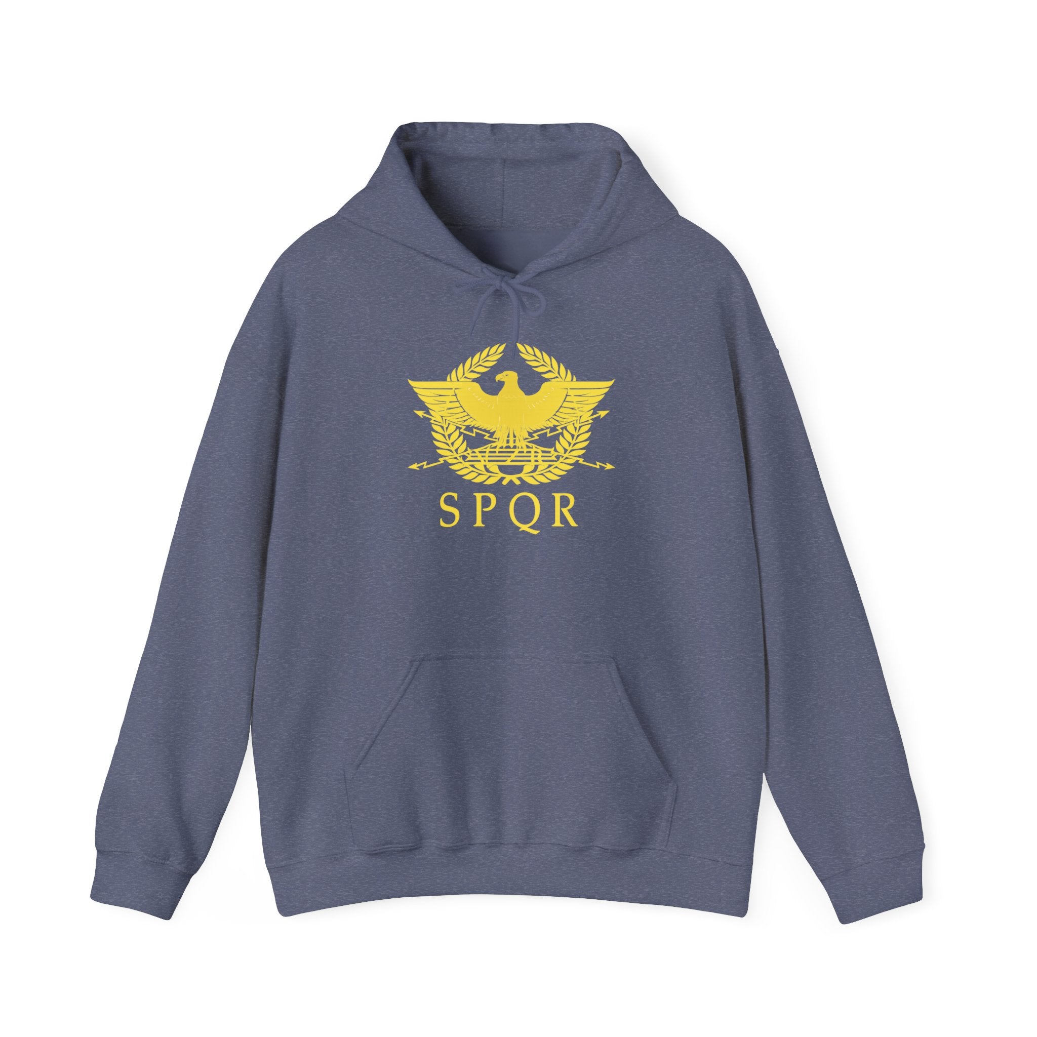 Roman SPQR Eagle Graphic Pull Over Hoodie Sweatshirt