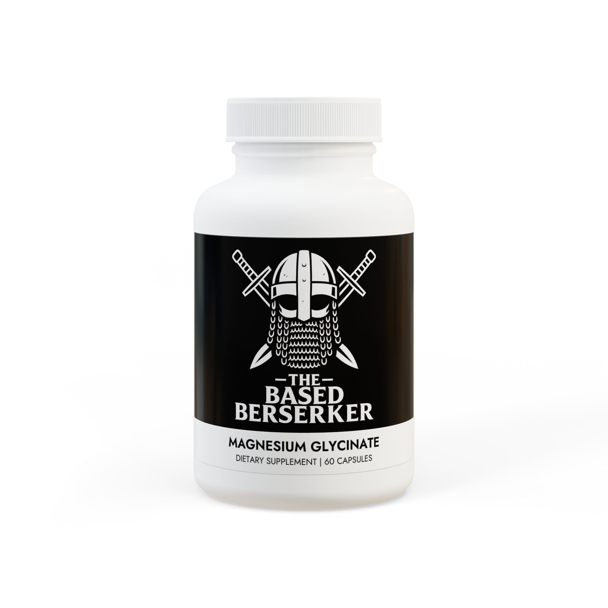 The Based Berserker Magnesium Glycinate Supplement (60 Capsules)