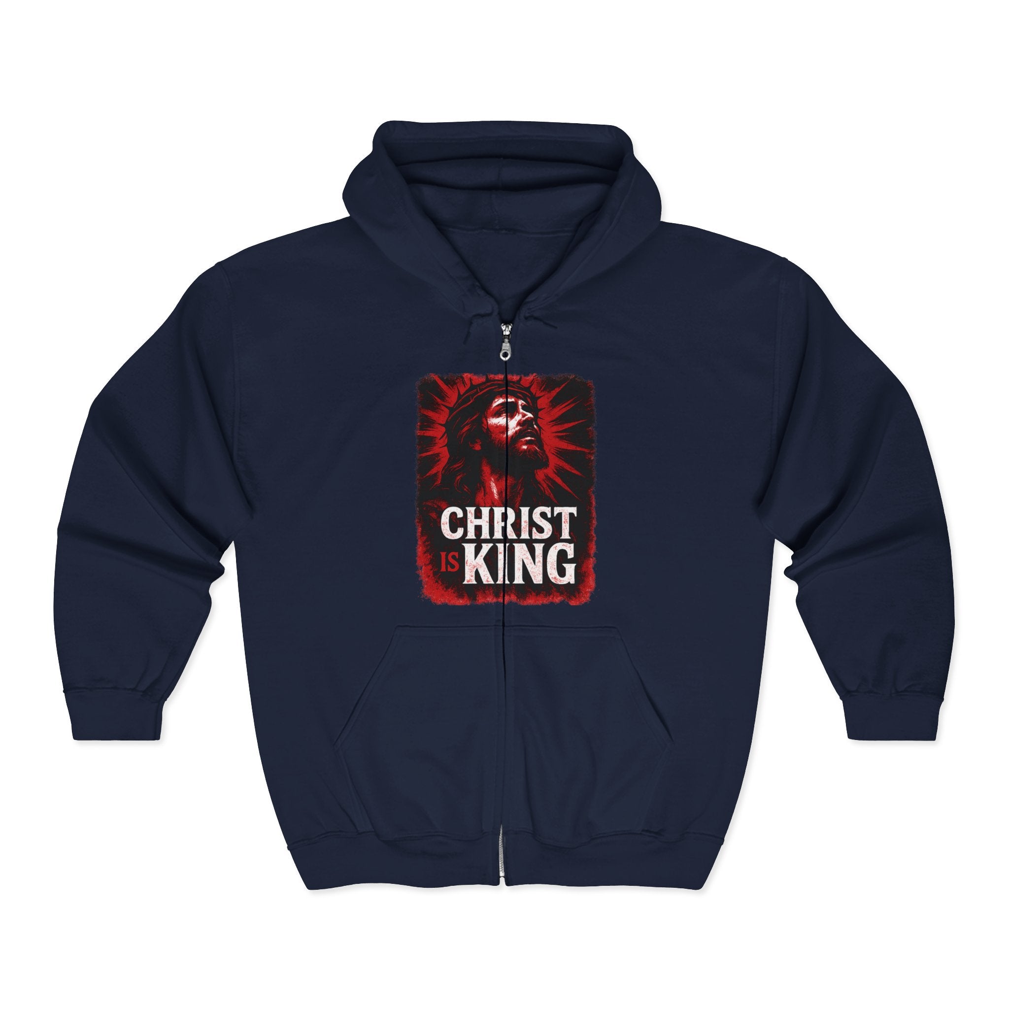 Christ is King Zip-Up Hoodie, Christ is King Zip-Up Sweatshirt