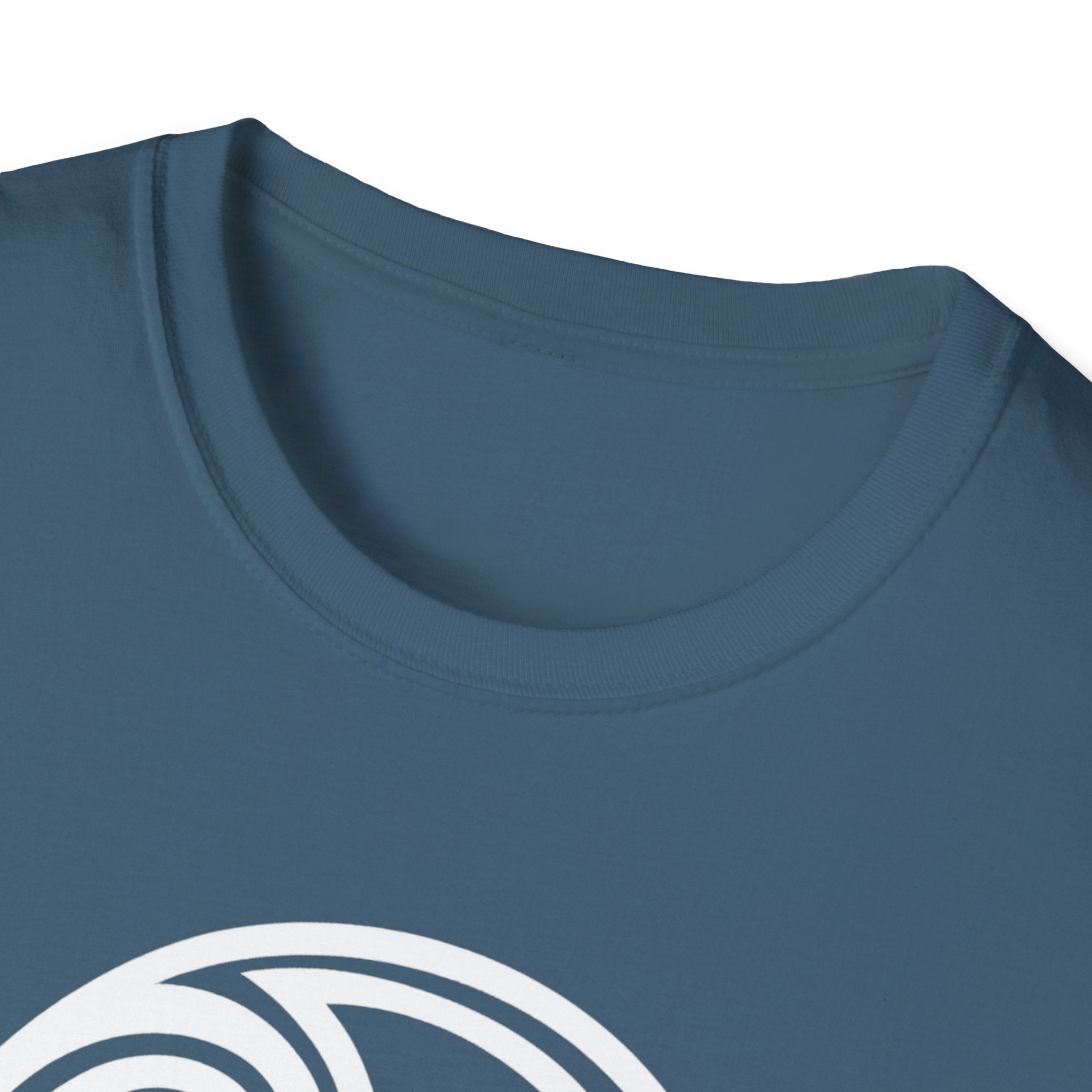 Triskele Trinity Symbol White Design Softstyle T-Shirt