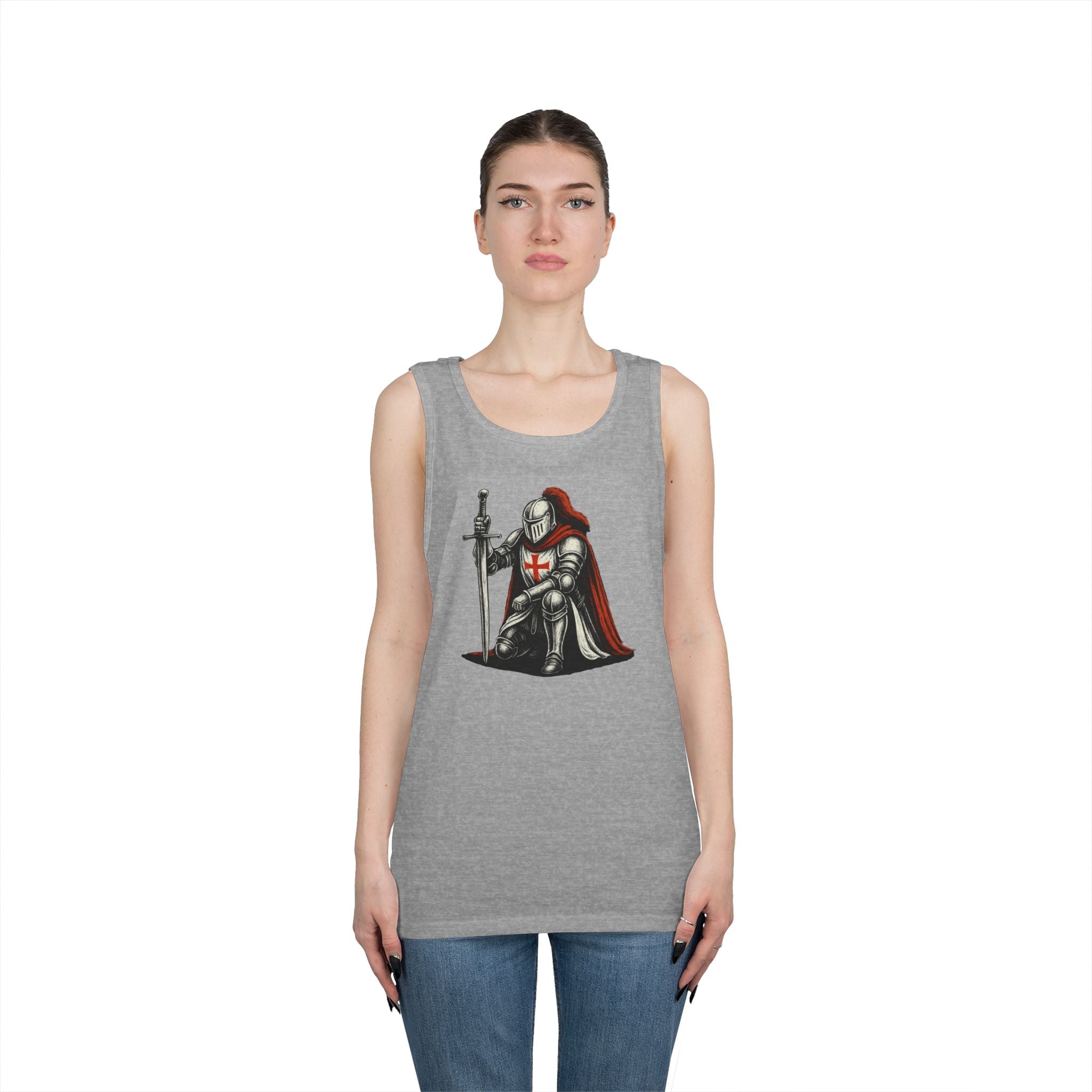 Crusader Knight Unisex Heavy Cotton Tank Top