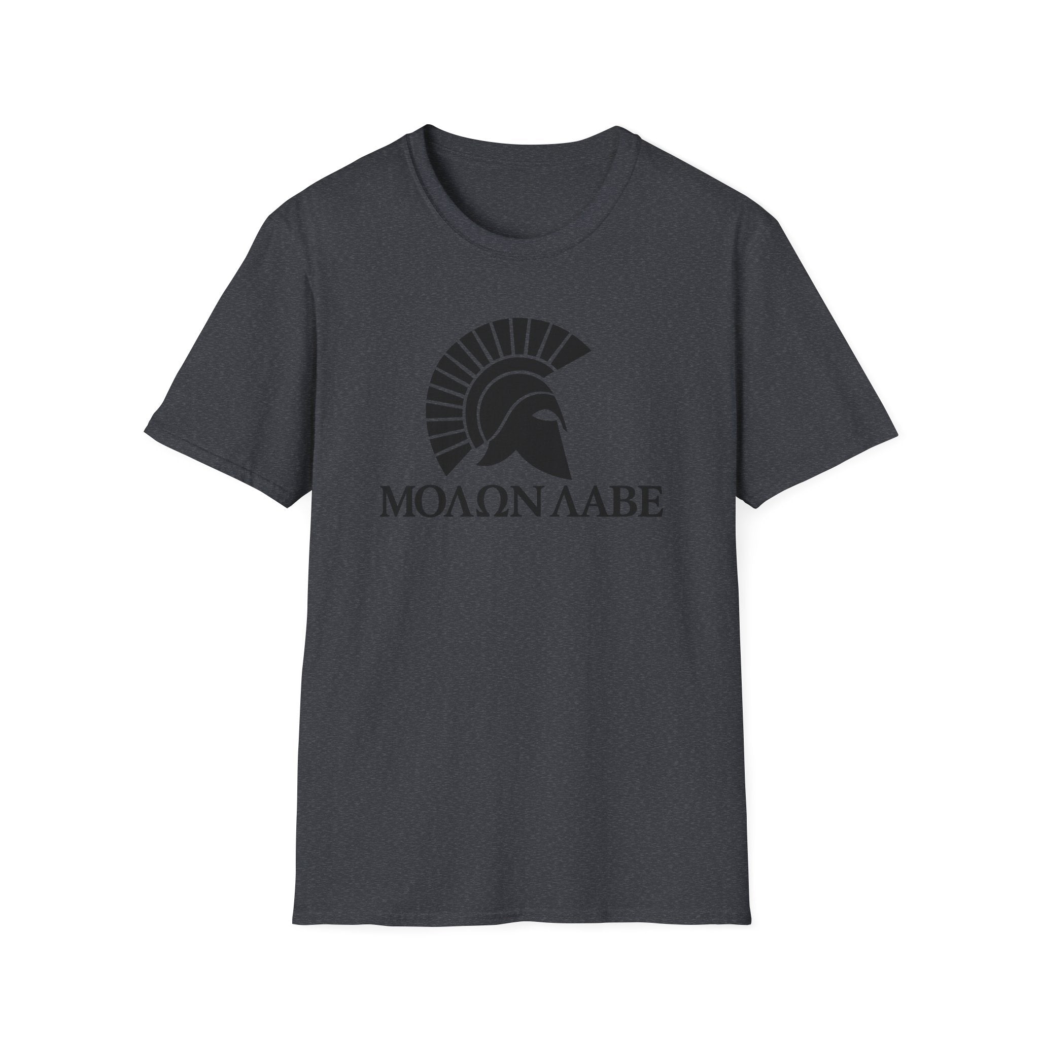 Molon Labe "Come and Take It!" in Greek Black Design Softstyle Cotton T-Shirt Softstyle Cotton T-Shirt