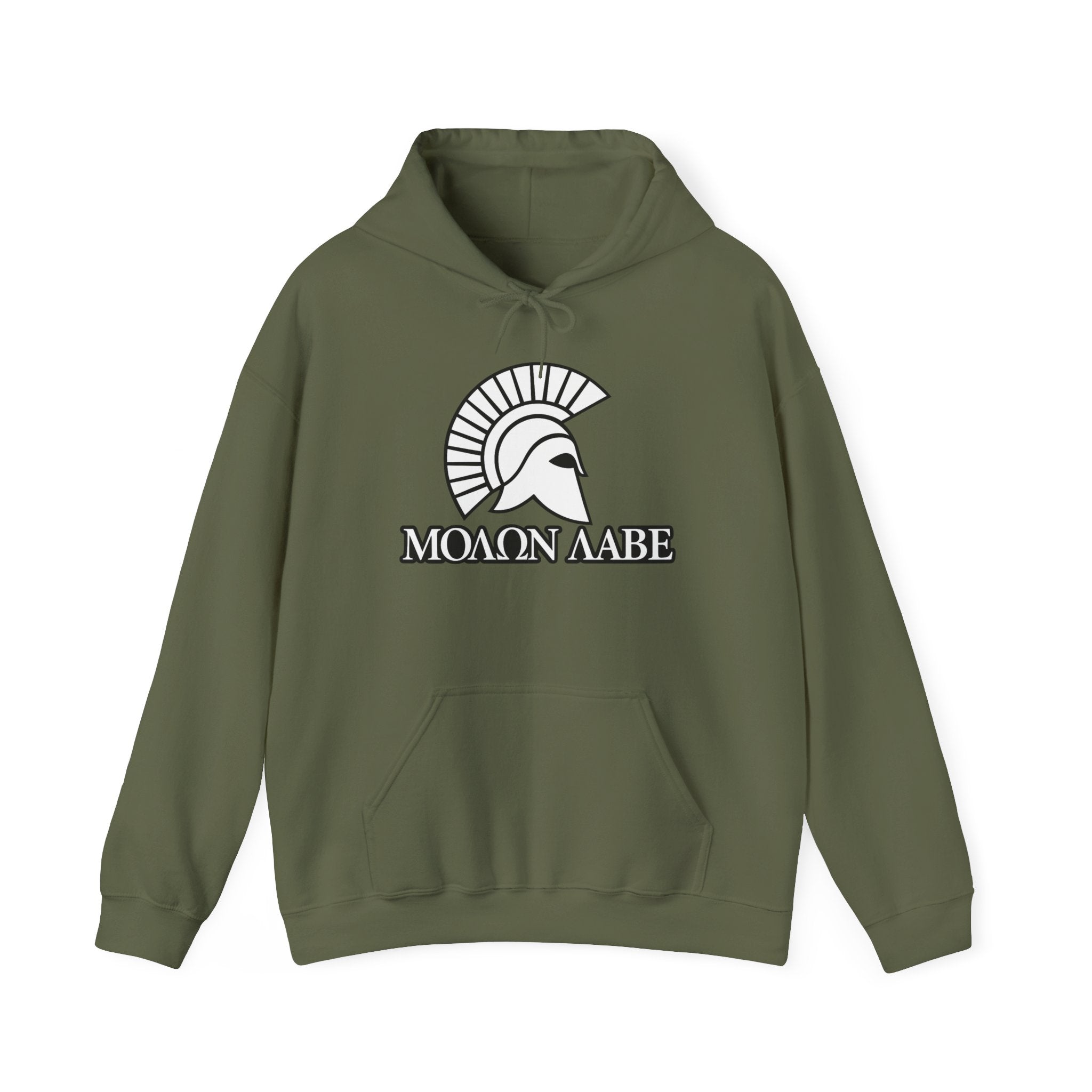 Molon Labe "Come and Take It!" in Greek Pull Over Hoodie Sweatshirt