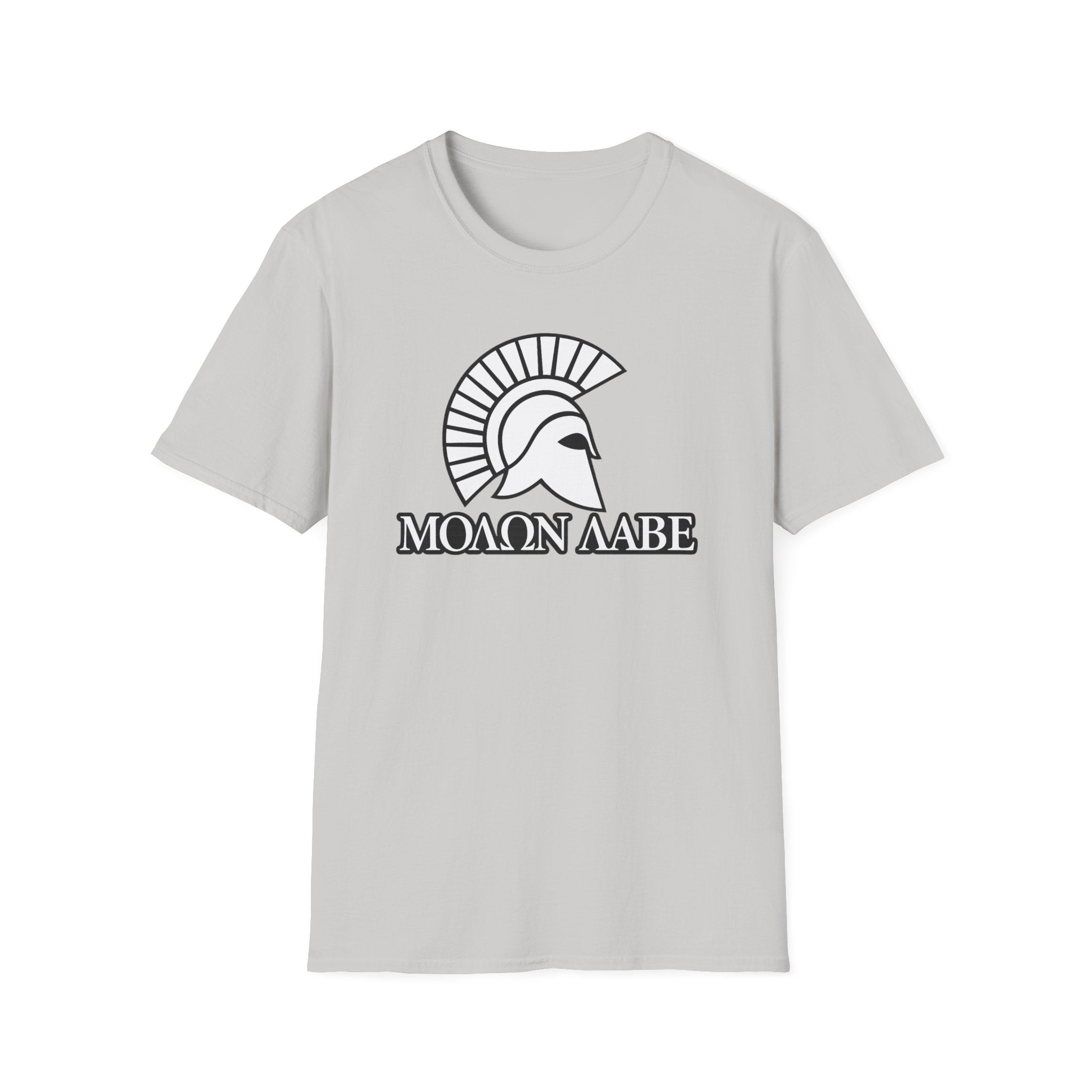 Molon Labe "Come and Take It!" in Greek White Design Softstyle Cotton T-Shirt Softstyle Cotton T-Shirt