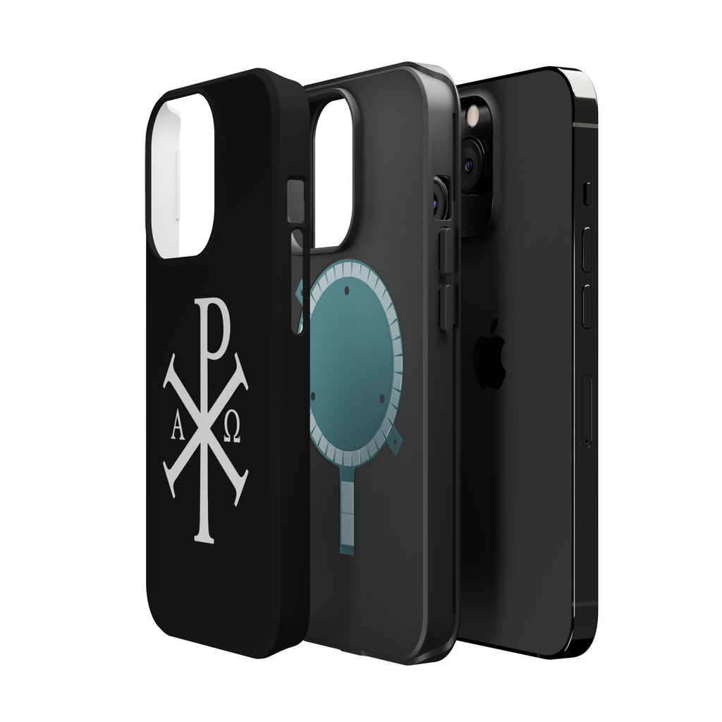 Pi Chi Rho White Design Magnetic Impact-Resistant Cases