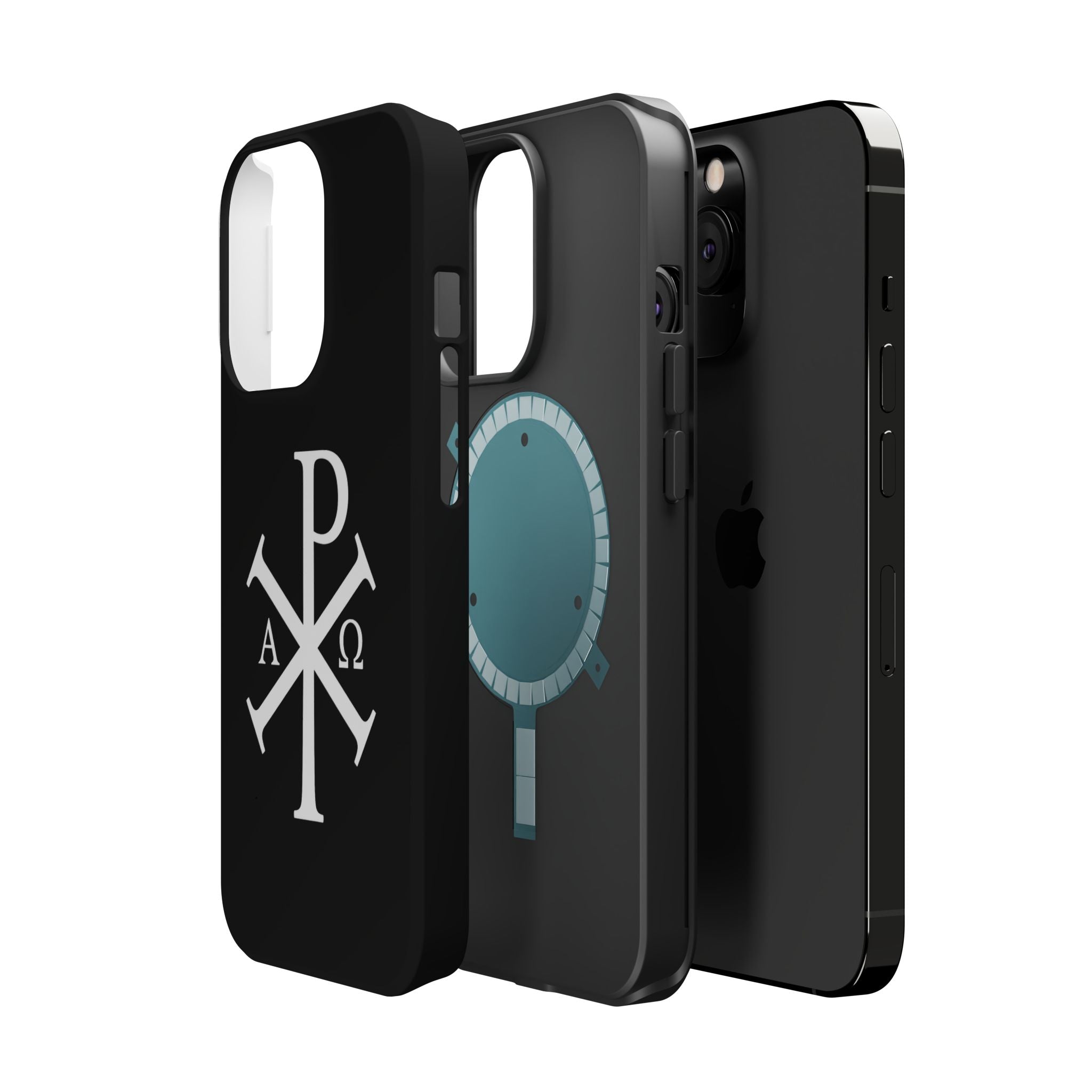 Pi Chi Rho White Design Magnetic Impact-Resistant Cases
