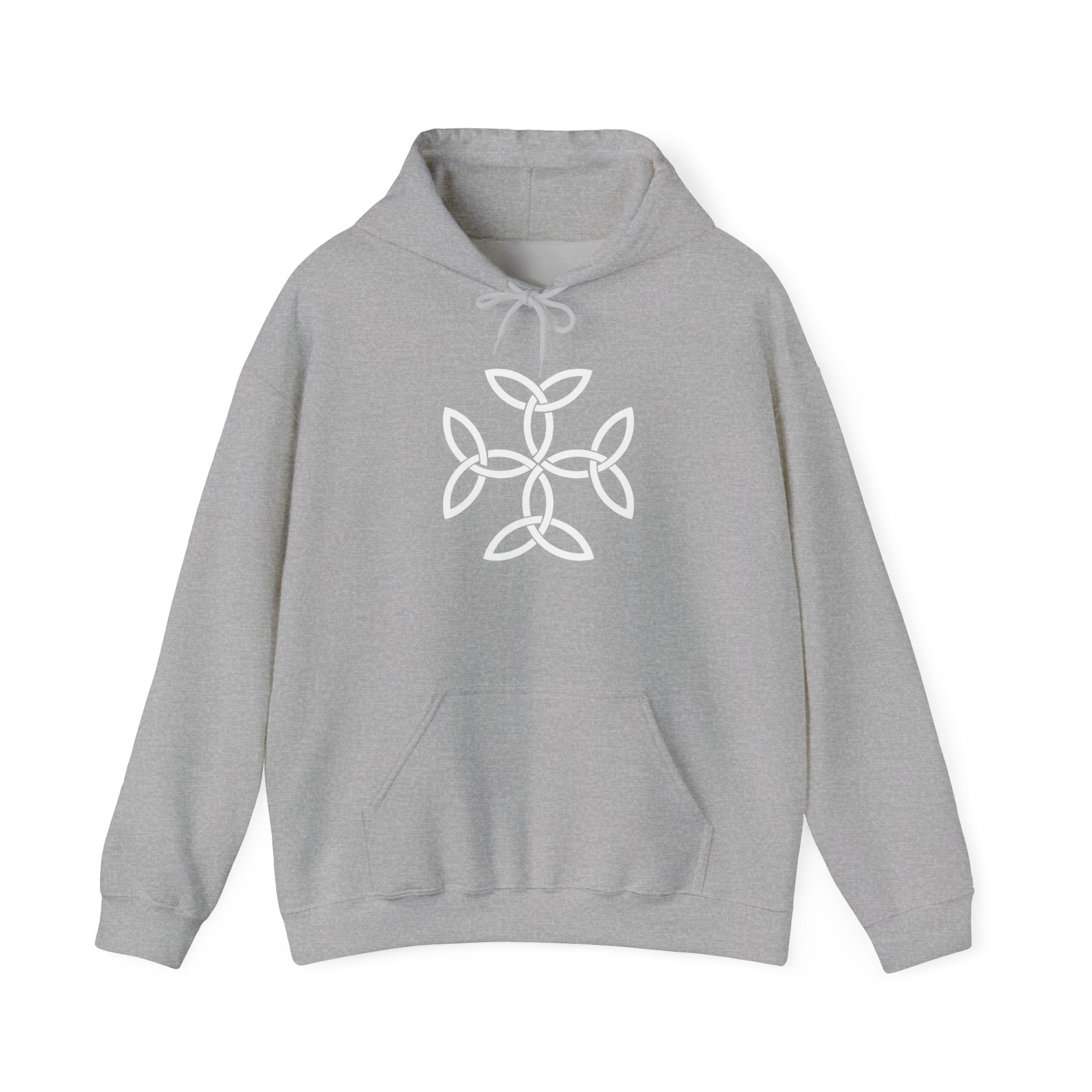 Frankish Cross White Design Graphic Pull Over Hoodie Sweatshirt