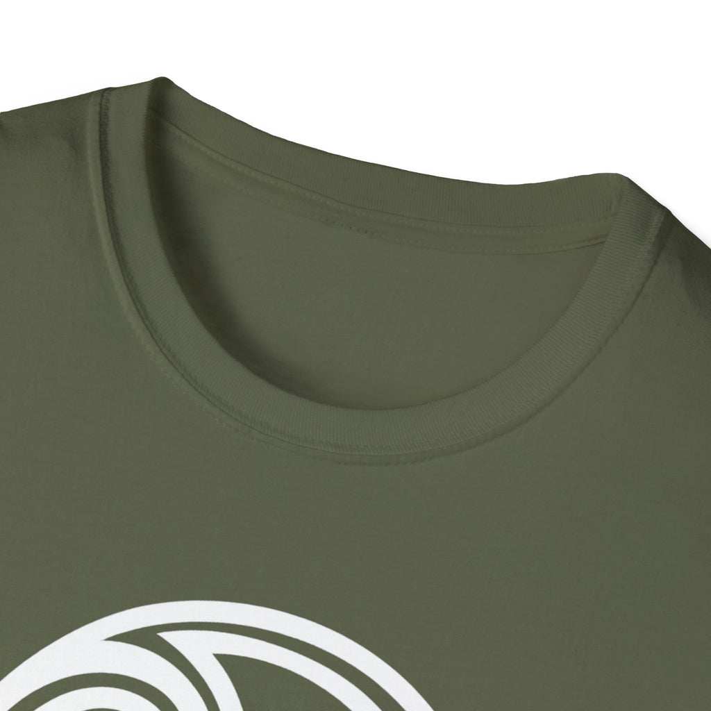 Triskele Trinity Symbol White Design Softstyle T-Shirt