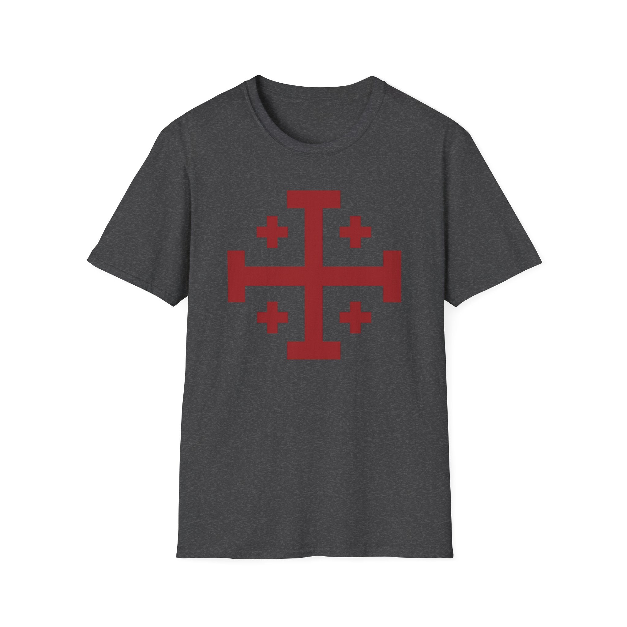 Cross of Jerusalem Red Design Softstyle T-Shirt
