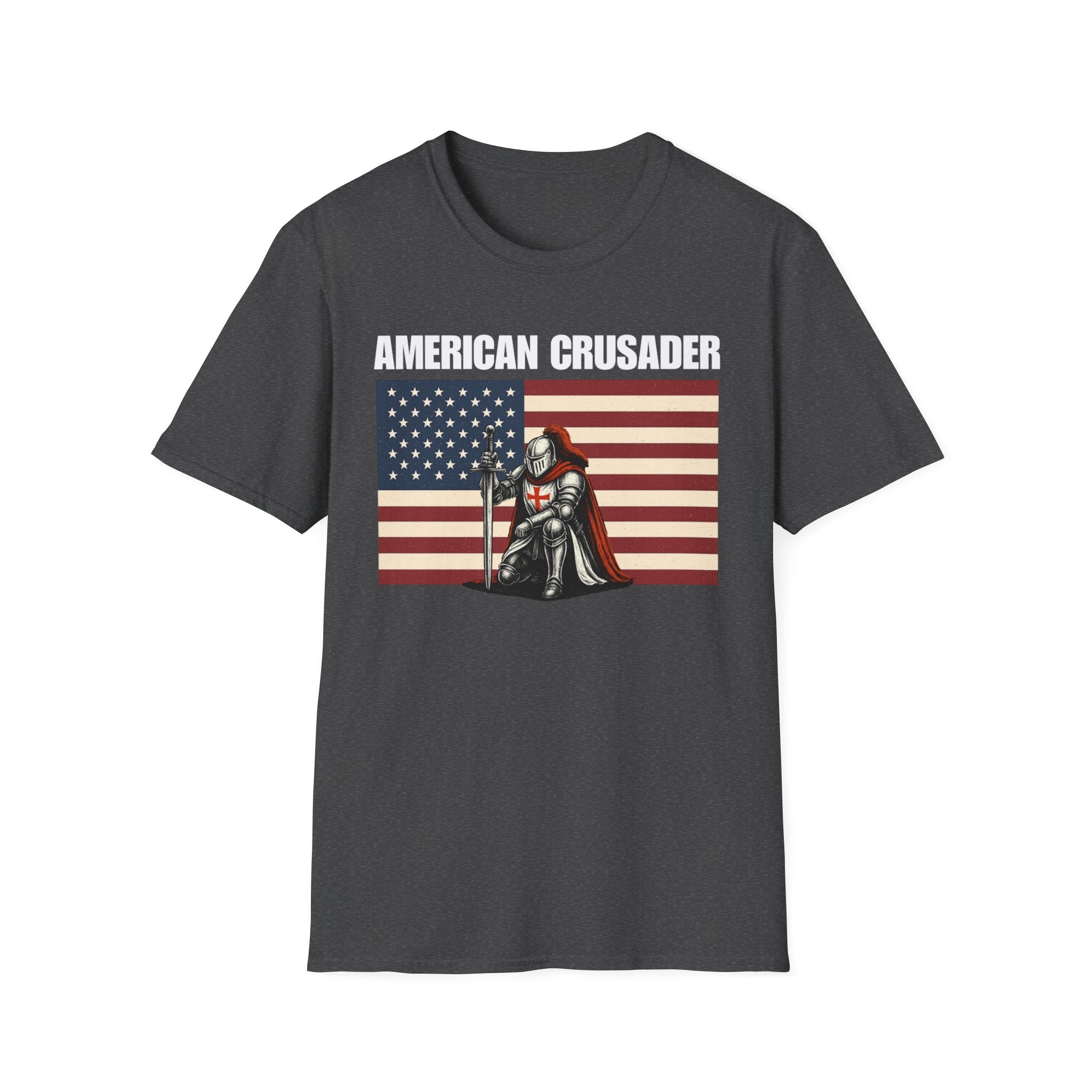 American Crusader Alt Color Design Softstyle Cotton T-Shirt